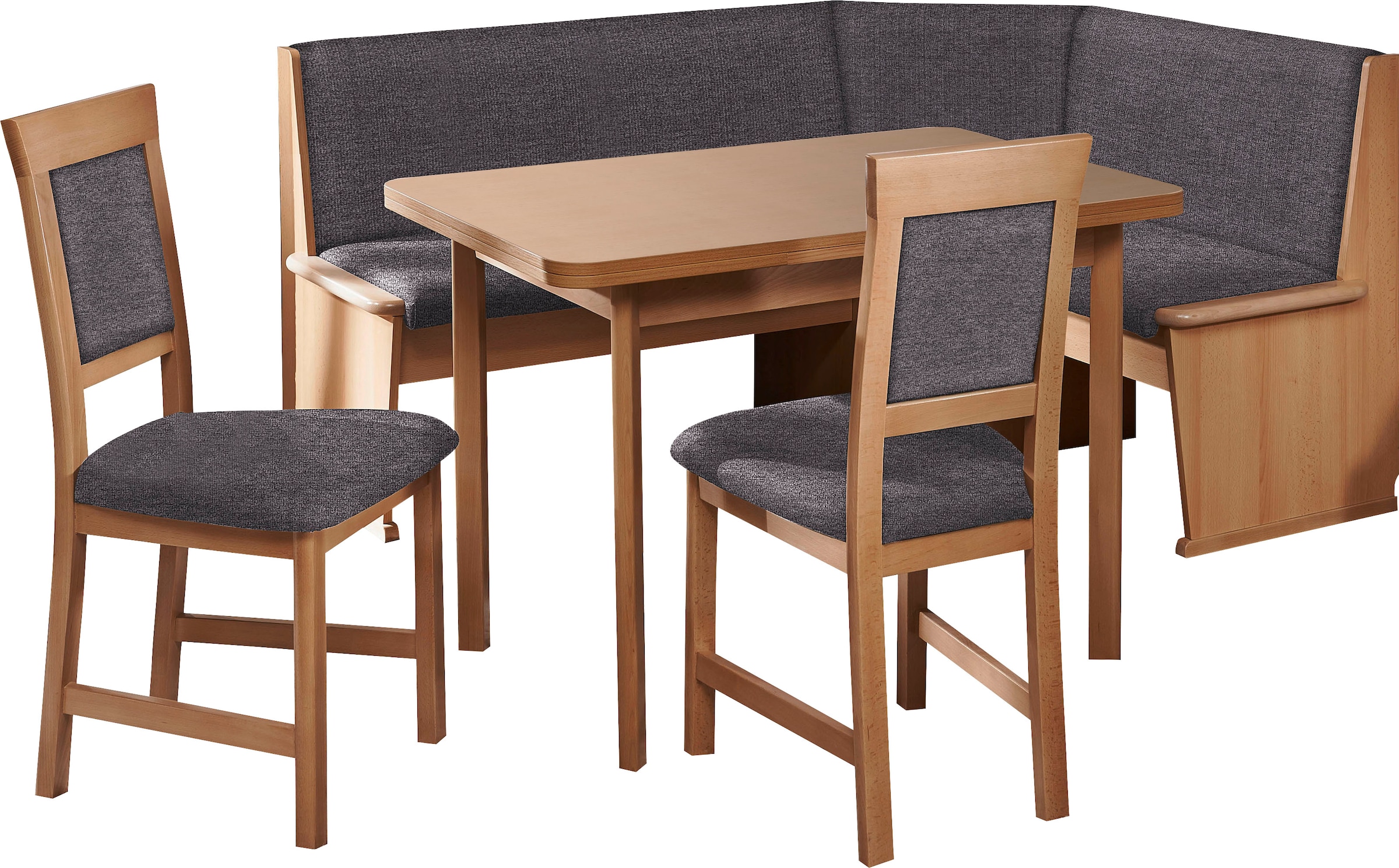 110(180)cm, links Eckbank SCHÖSSWENDER Stühle und mit umstellbar, Raten auf bestellen Eckbankgruppe Auszug rechts »Isar«,