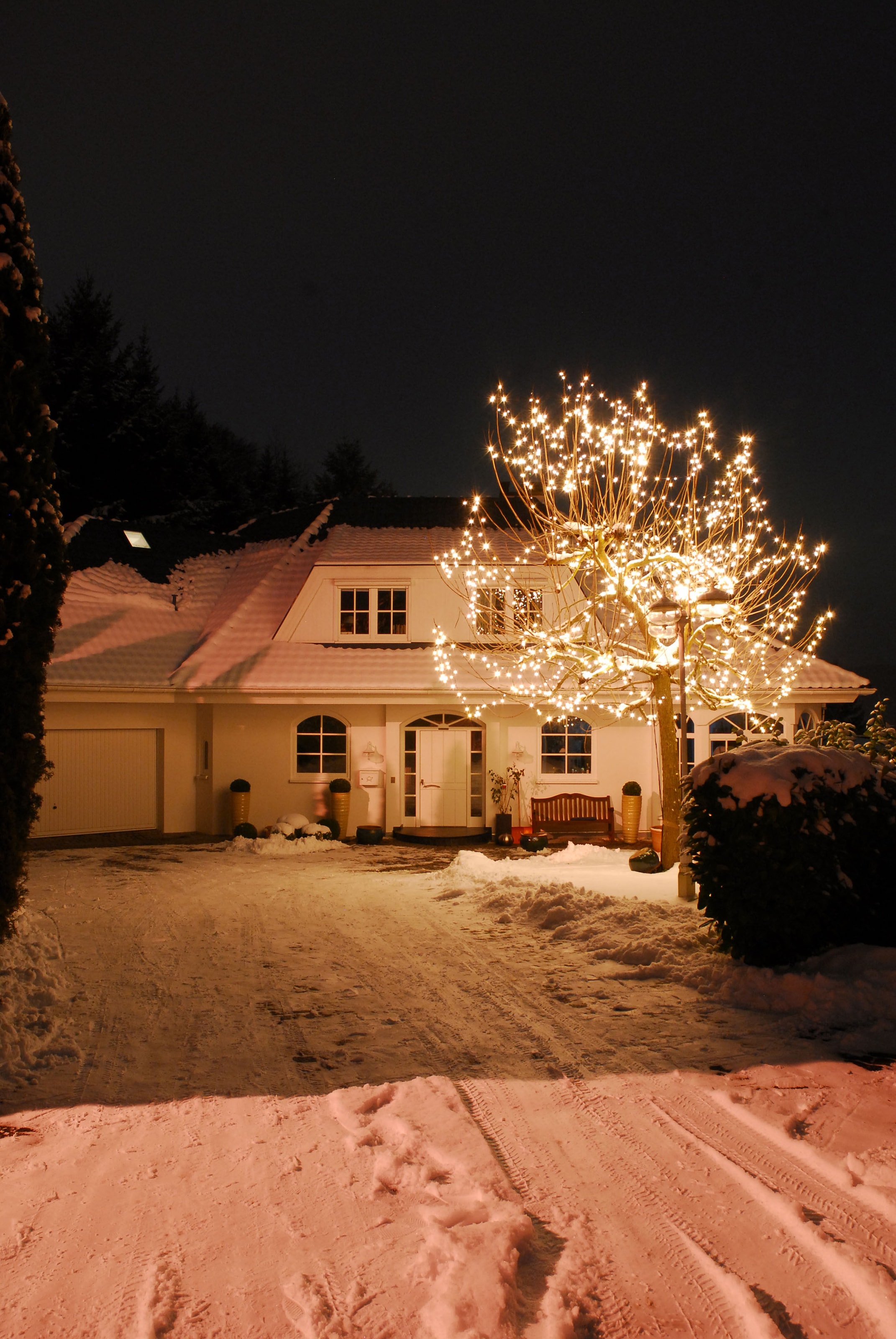 KONSTSMIDE LED-Lichterkette »Weihnachtsdeko aussen«, 40 St.-flammig, LED  Minilichterkette, 40 warm weiße Dioden auf Raten bestellen | Lichternetze