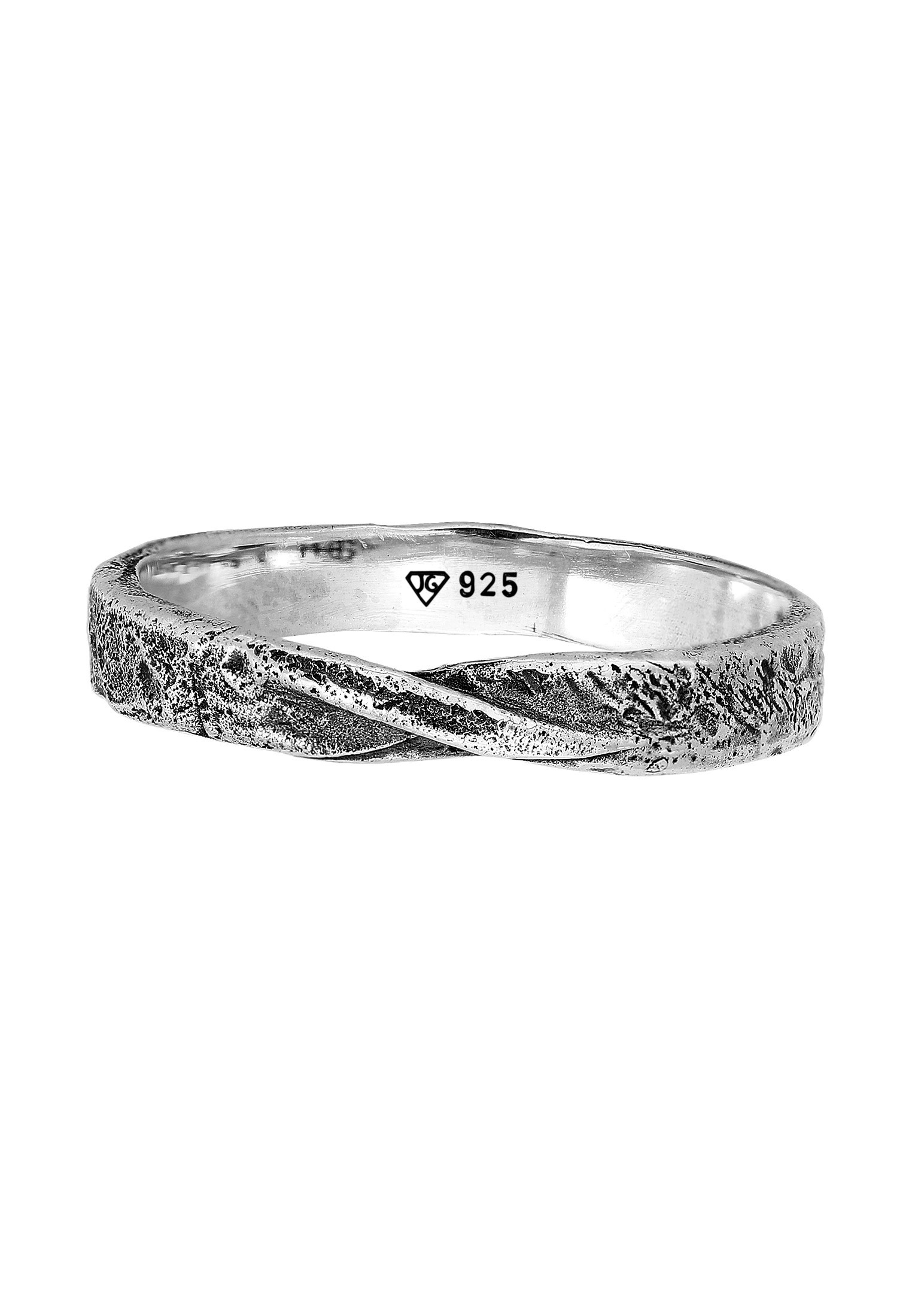 HAZE & GLORY Silberring »Ring Herren Bandring - Twisted 925 Silber«