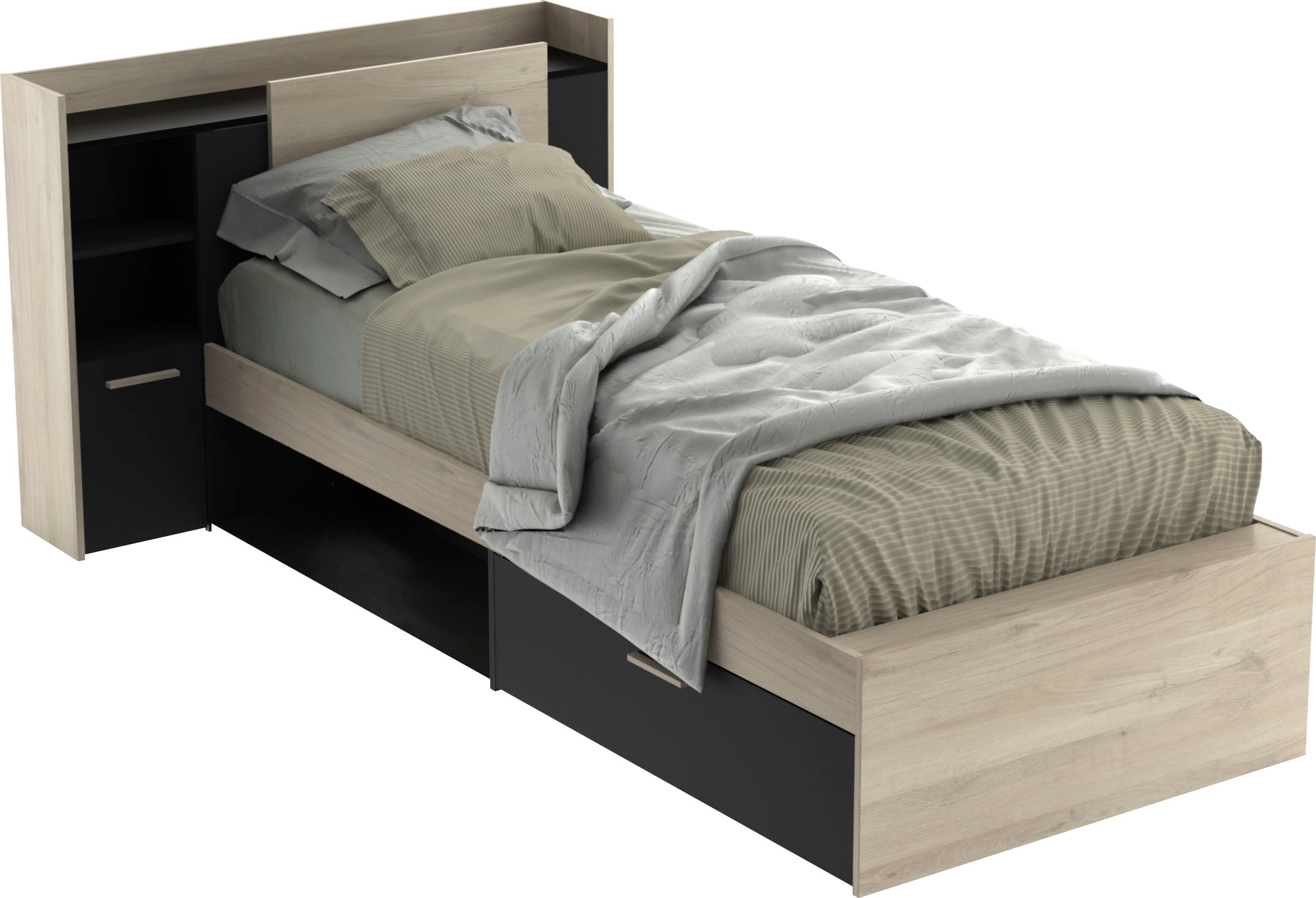 Demeyere GROUP Einzelbett, Liegefläche 90 x 200 cm, ohne Matratze