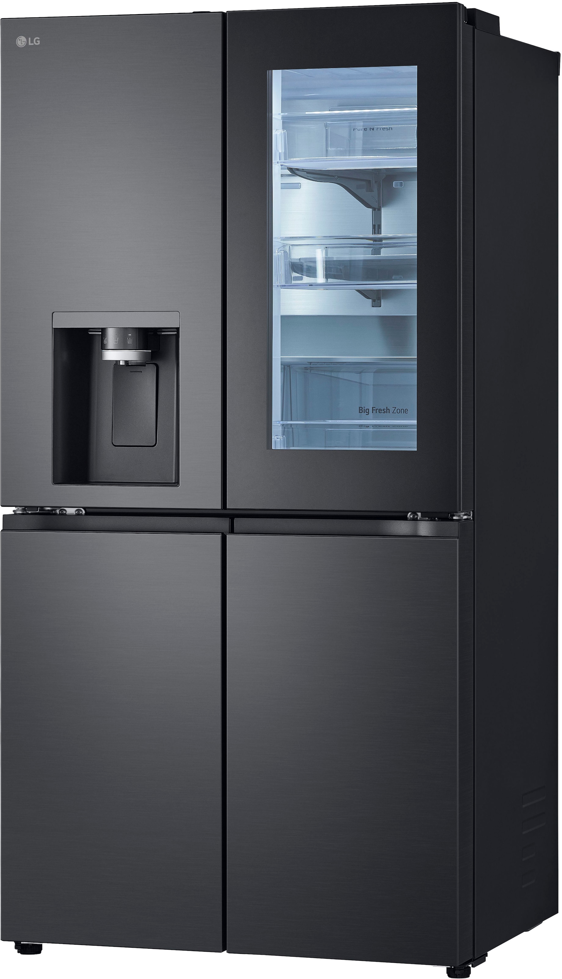 LG Multi Door »GMG960EVEE«, InstaView®: zweimal klopfen, reinschauen! mit Craft Ice - Spender
