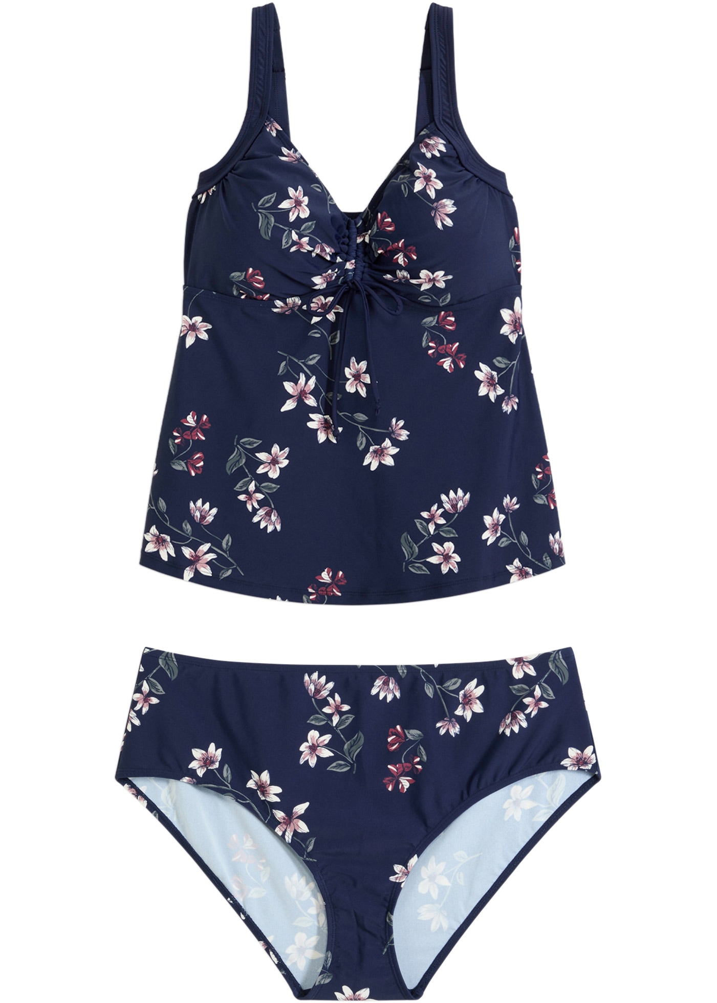 bonprix Tankini Set, 2 Stk. zweiteiliges Set, sportlicher Stil, bequeme Passform