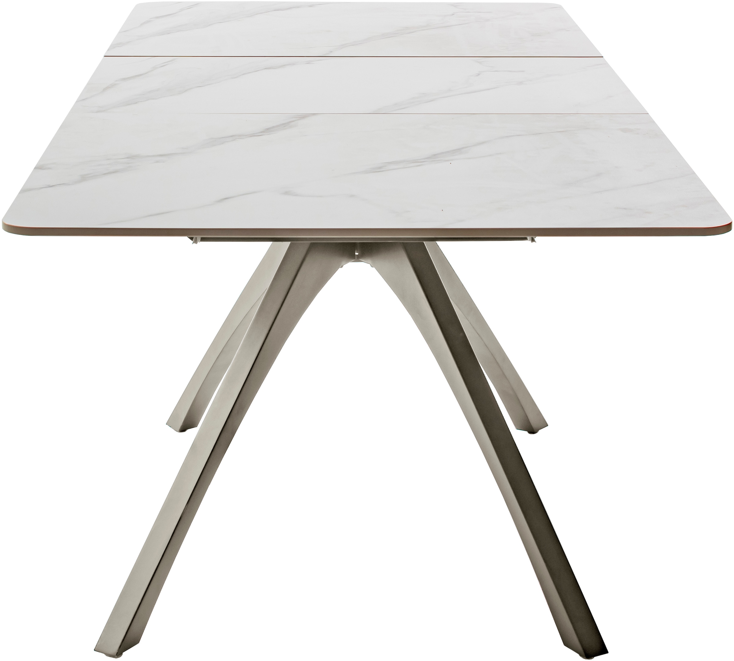 MCA furniture Esstisch »CERRITO Auszugtisch 160-220 cm - marmoriert«, (1 St.), Keramik,Metall,Synchronauszug,ausziehbar,8-10 Personen