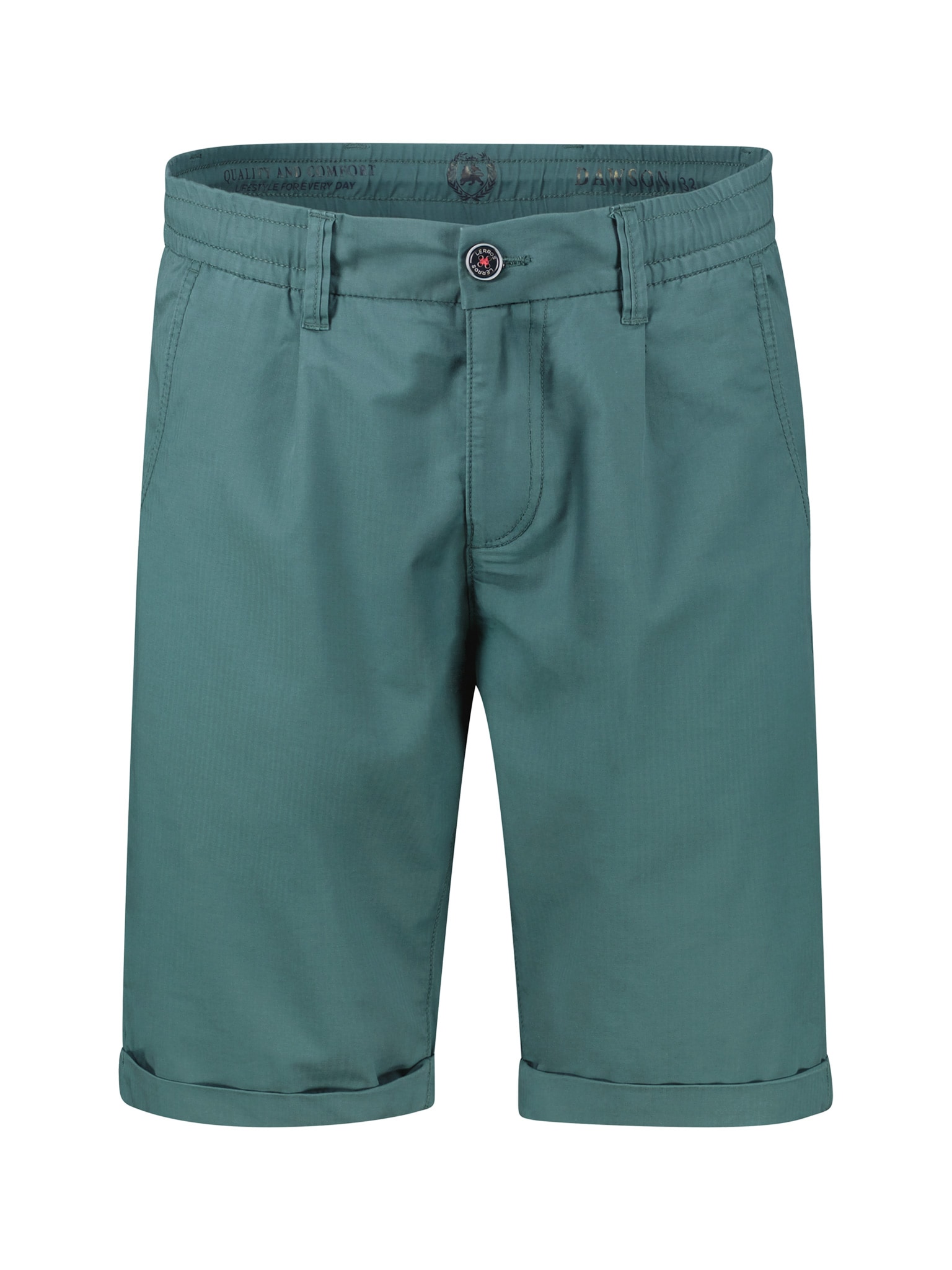 LERROS Chinoshorts  mit Bindeband und Aufschlag am Bein