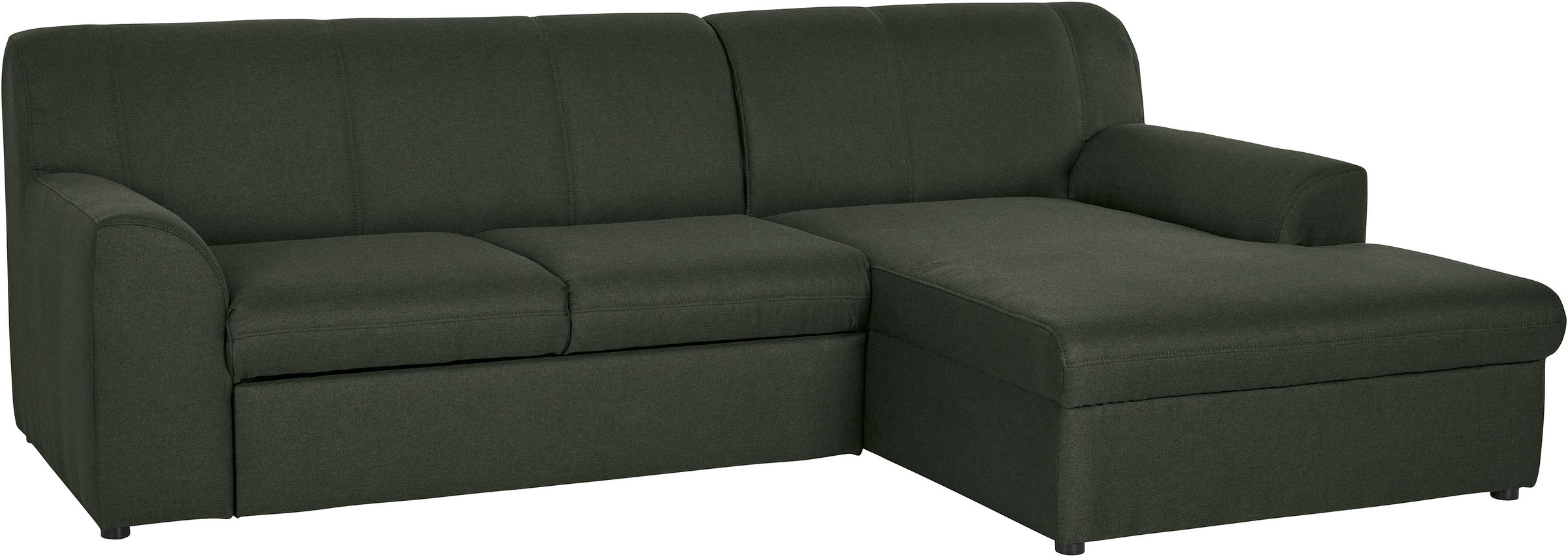 DOMO collection Ecksofa »Topper, elegant und zeitlos, kompaktes Stellmaß 245/155cm, L-Form« mit Recamiere, wahlweise mit Schlaffunktion