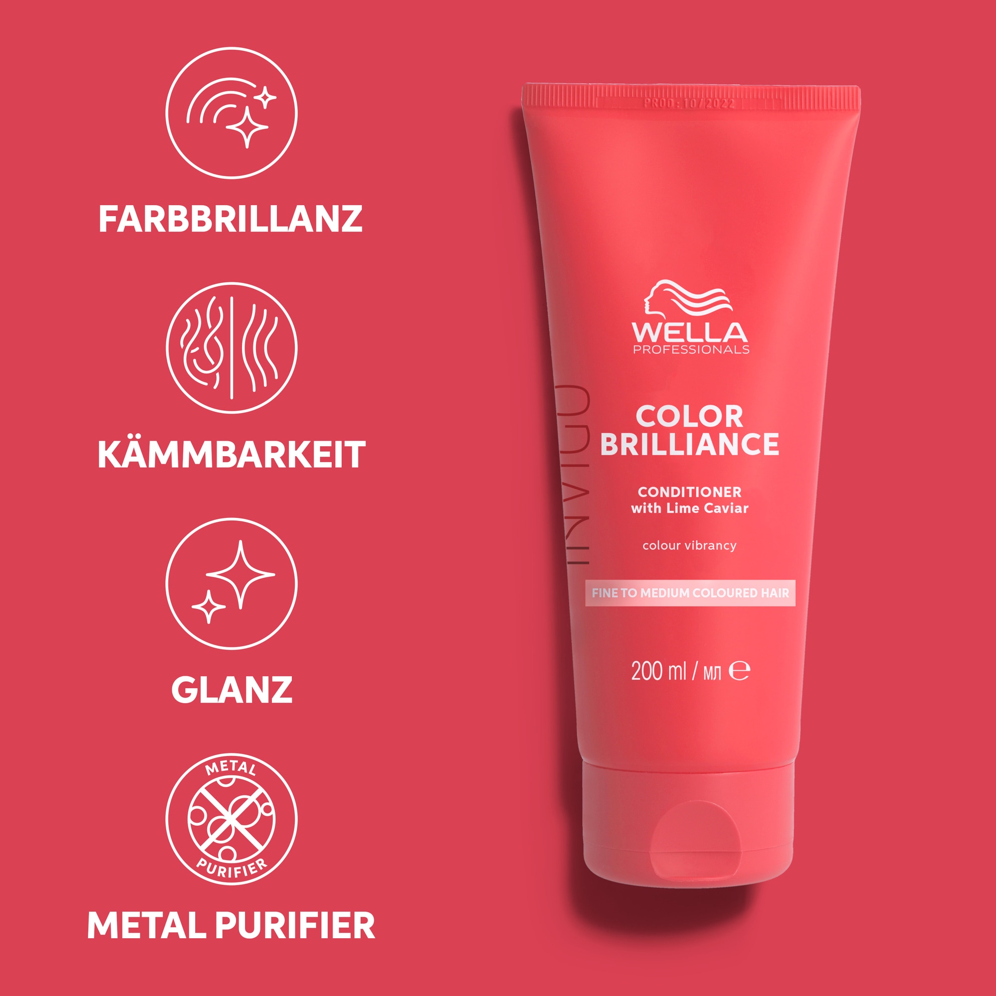 Wella Professionals Haarspülung »Color Brilliance Conditioner fein« intensiver Farbschutz, verstärkt Glanz, pflegend