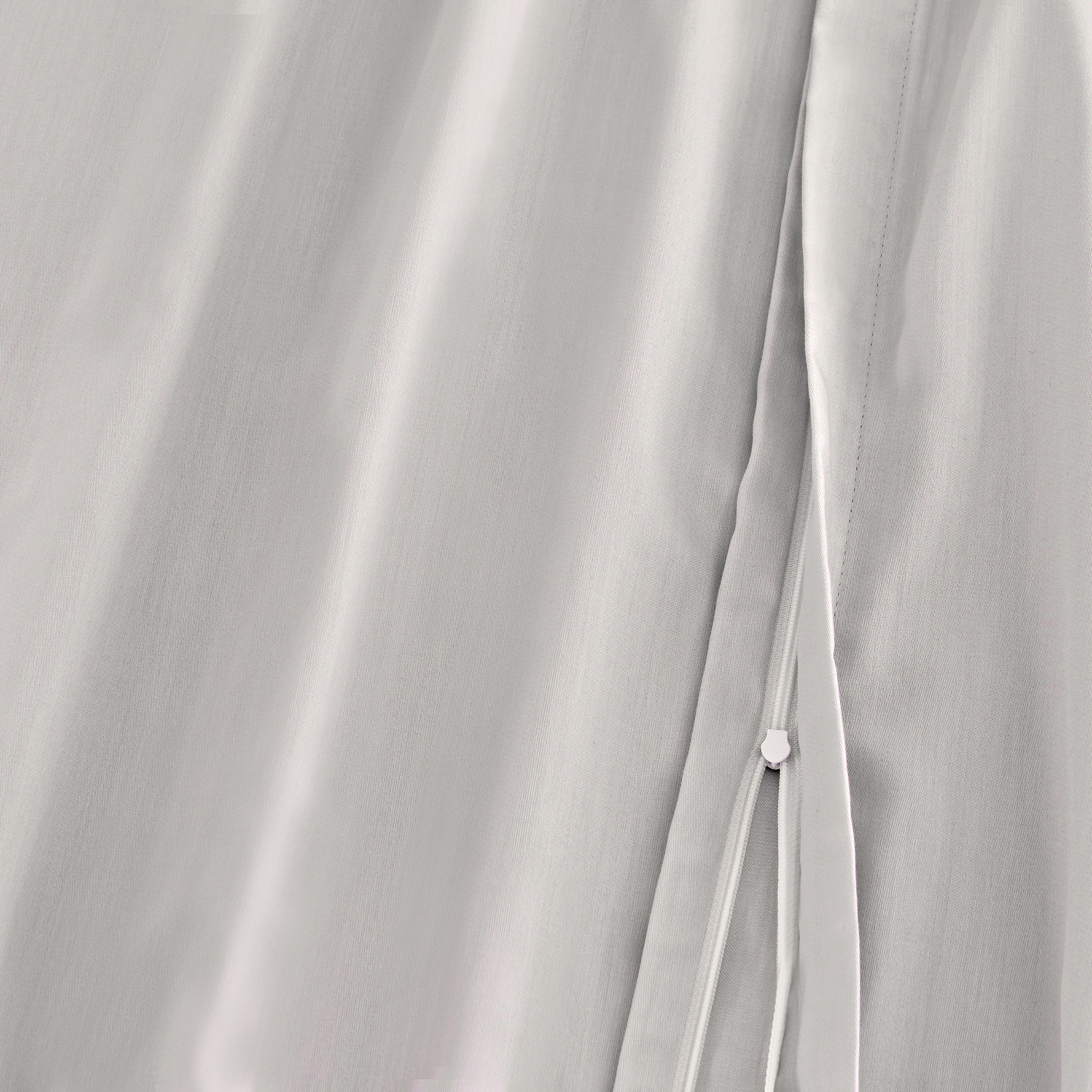 Florella Kissenbezüge »Uni silber Edel-Satin,  100% Baumwolle«