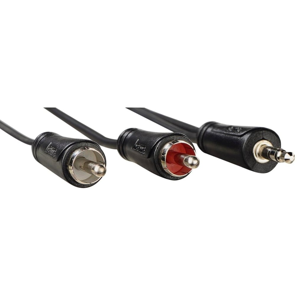 Hama Audio-Adapter »Audio Kabel, 3,5 mm Klinken Stecker, 2 Cinch-Stecker, Stereo«, 50 cm
