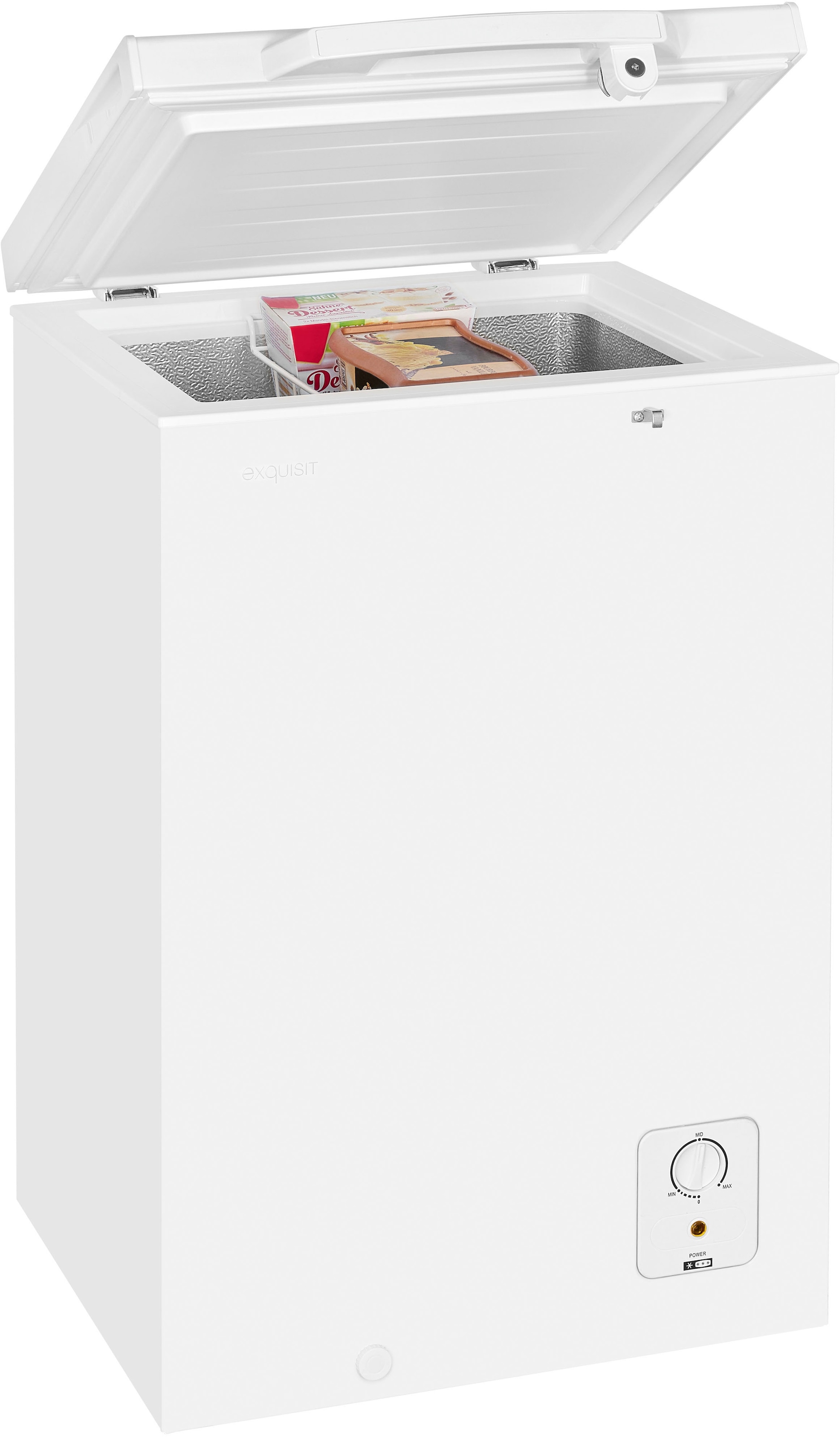 exquisit Gefriertruhe »GT100-011D weiss«, 85,4 cm hoch, 54,6 cm breit