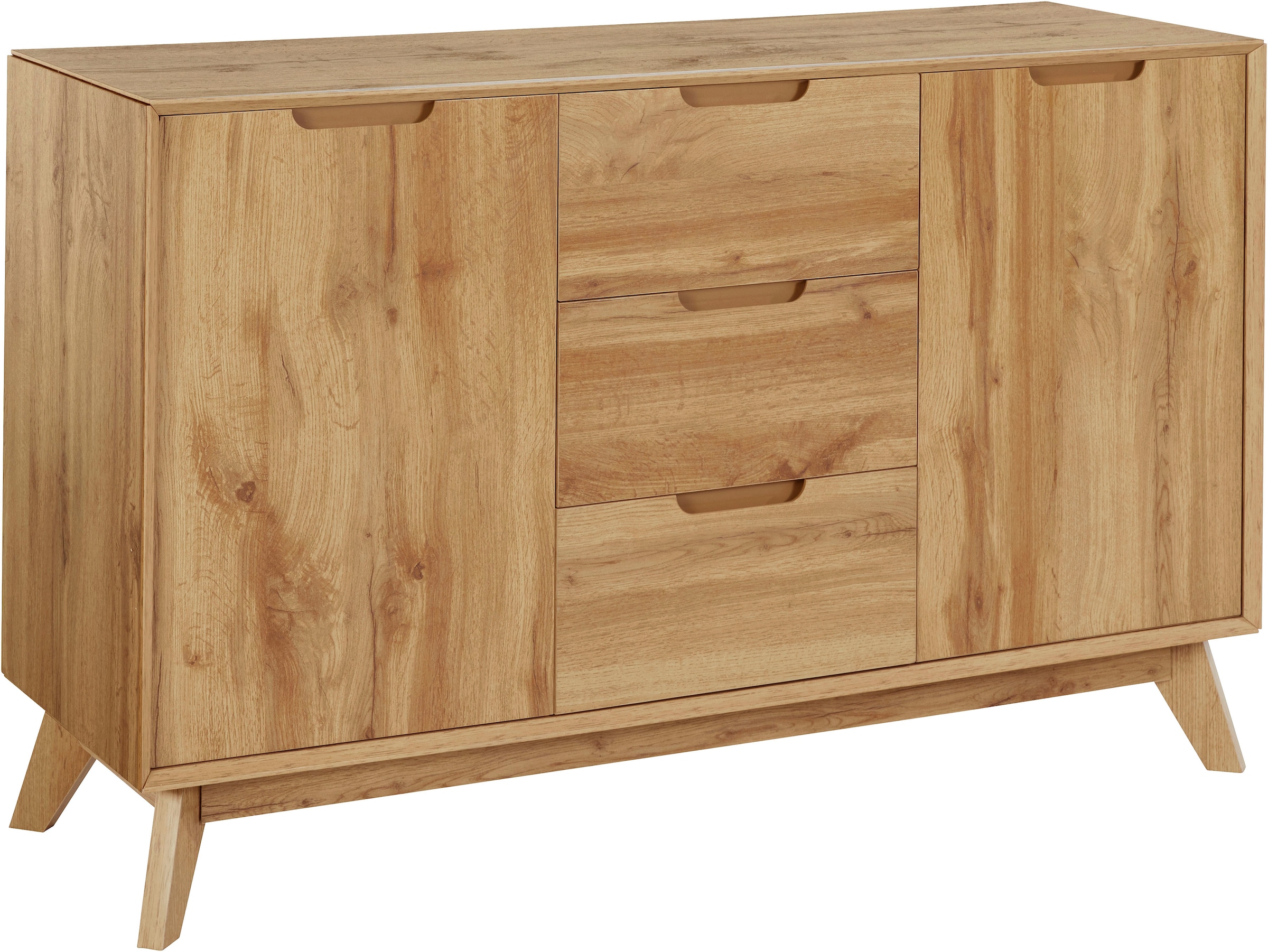 andas Sideboard »Pandrup«, mit 3 Schubkästen und 2 verstellbare Einlegeböden, B:120 cm, H:75 cm