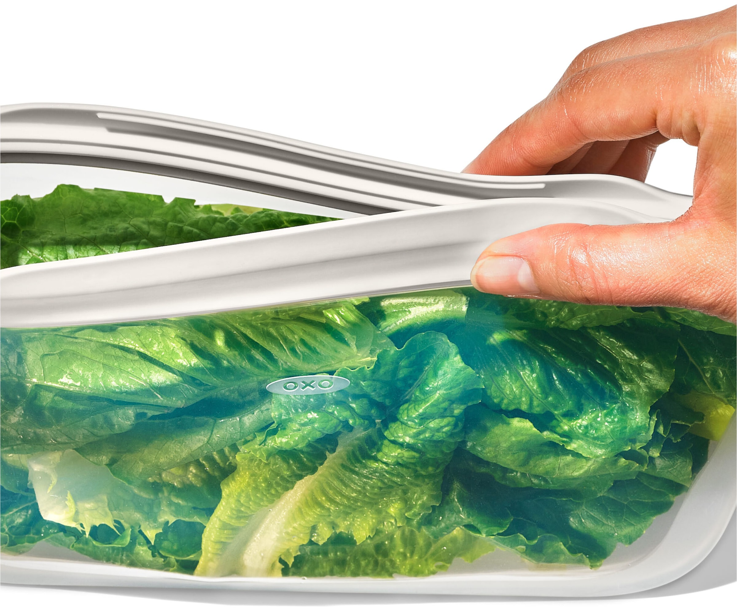 OXO Good Grips Frischhaltebeutel Silikon, wiederverwendbar, 1,8 L