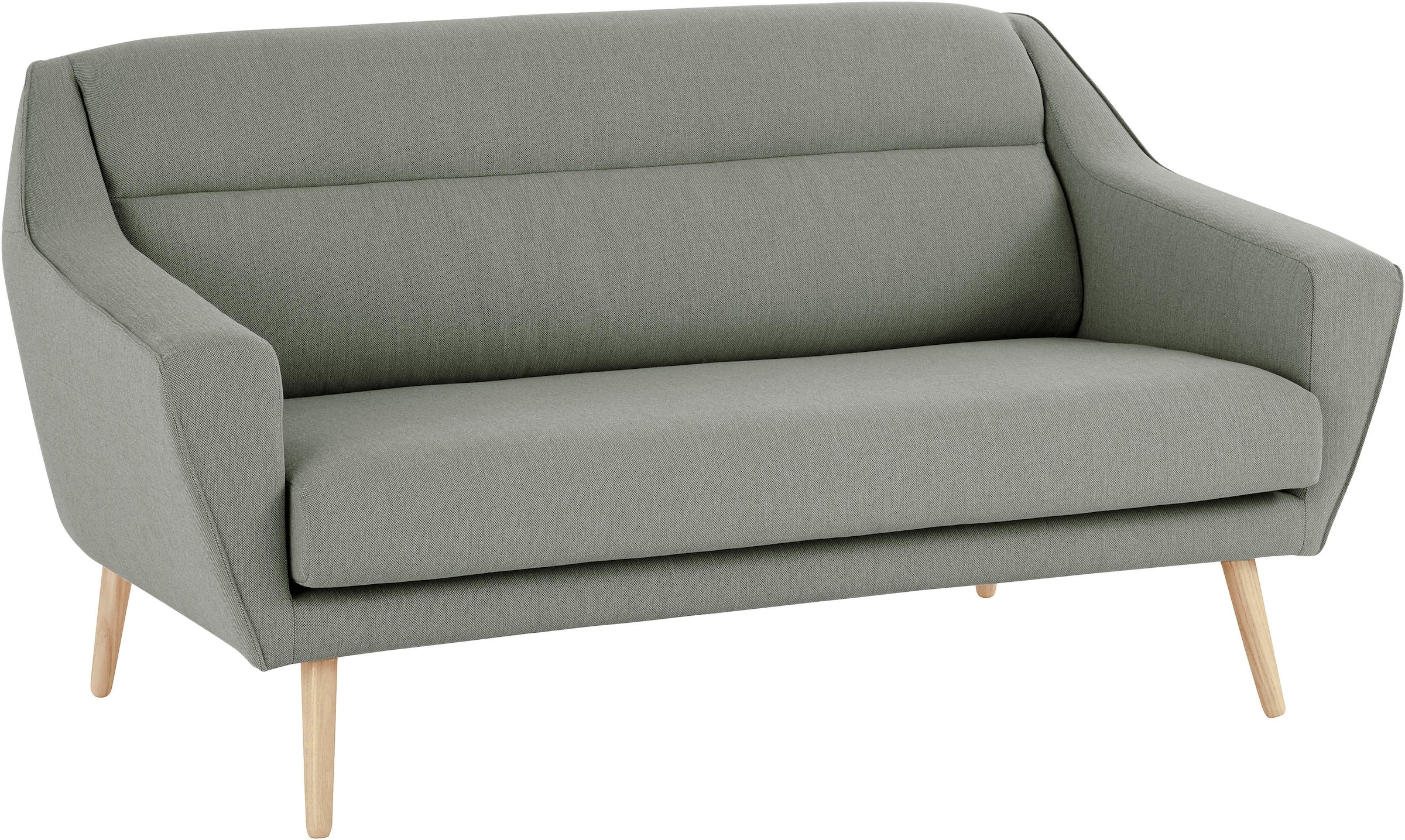 andas 2-Sitzer »Bille«, mit Naht im Rückenkissen und Eiche-Beinen, Design by Morten Georgsen