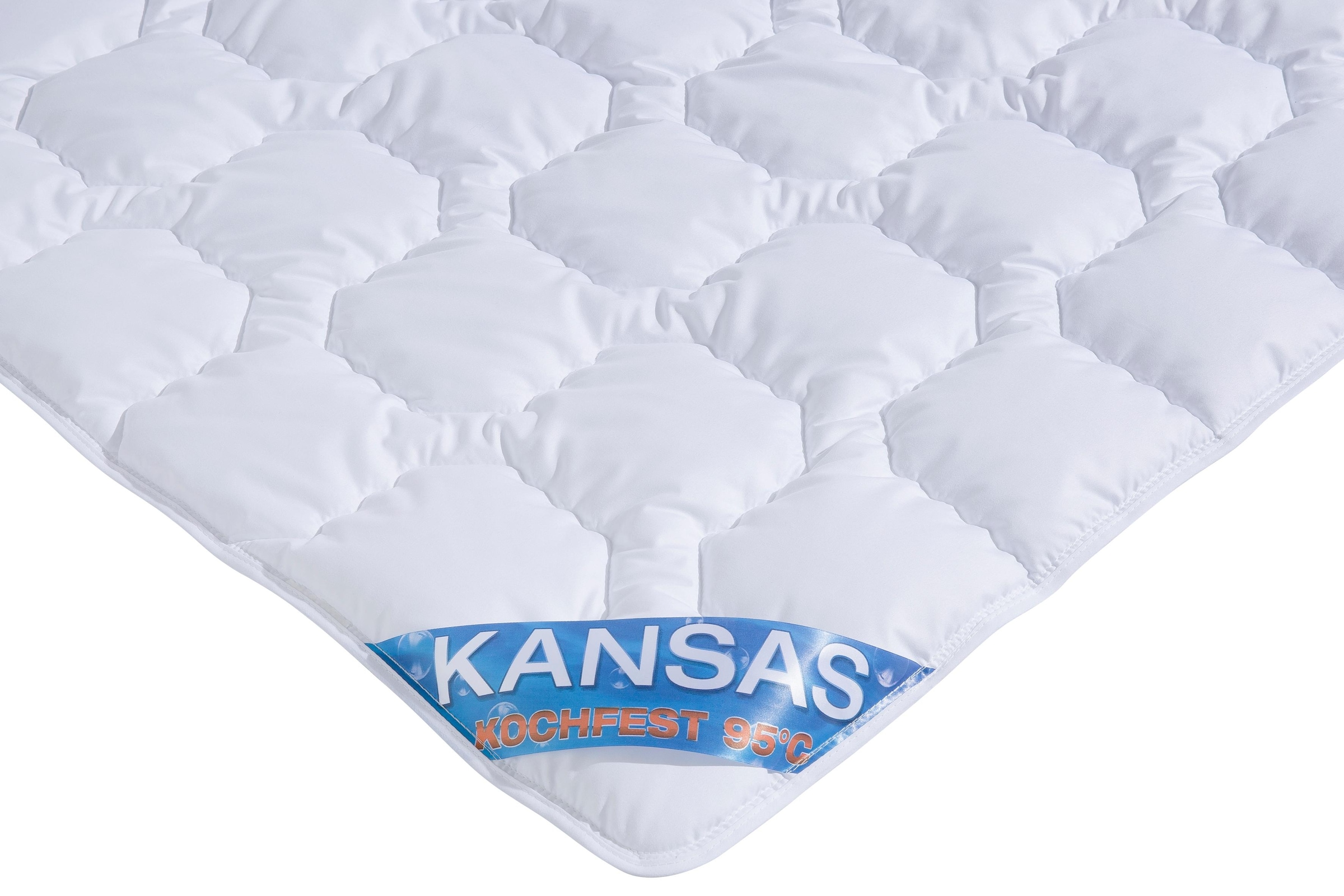 f.a.n. Schlafkomfort Microfaserbettdecke »Kansas«, leicht, Füllung Polyesterfaser, Bezug 100% Polyester, (1 St.), Bettdecke in 135x200 cm und weiteren Größen, für Sommer oder Winter