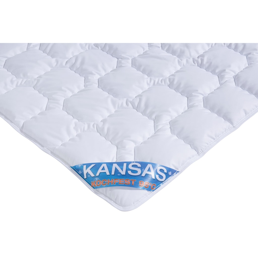 f.a.n. Schlafkomfort Microfaserbettdecke »Kansas«, leicht, Füllung Polyesterfaser, Bezug 100% Polyester, (1 St.)