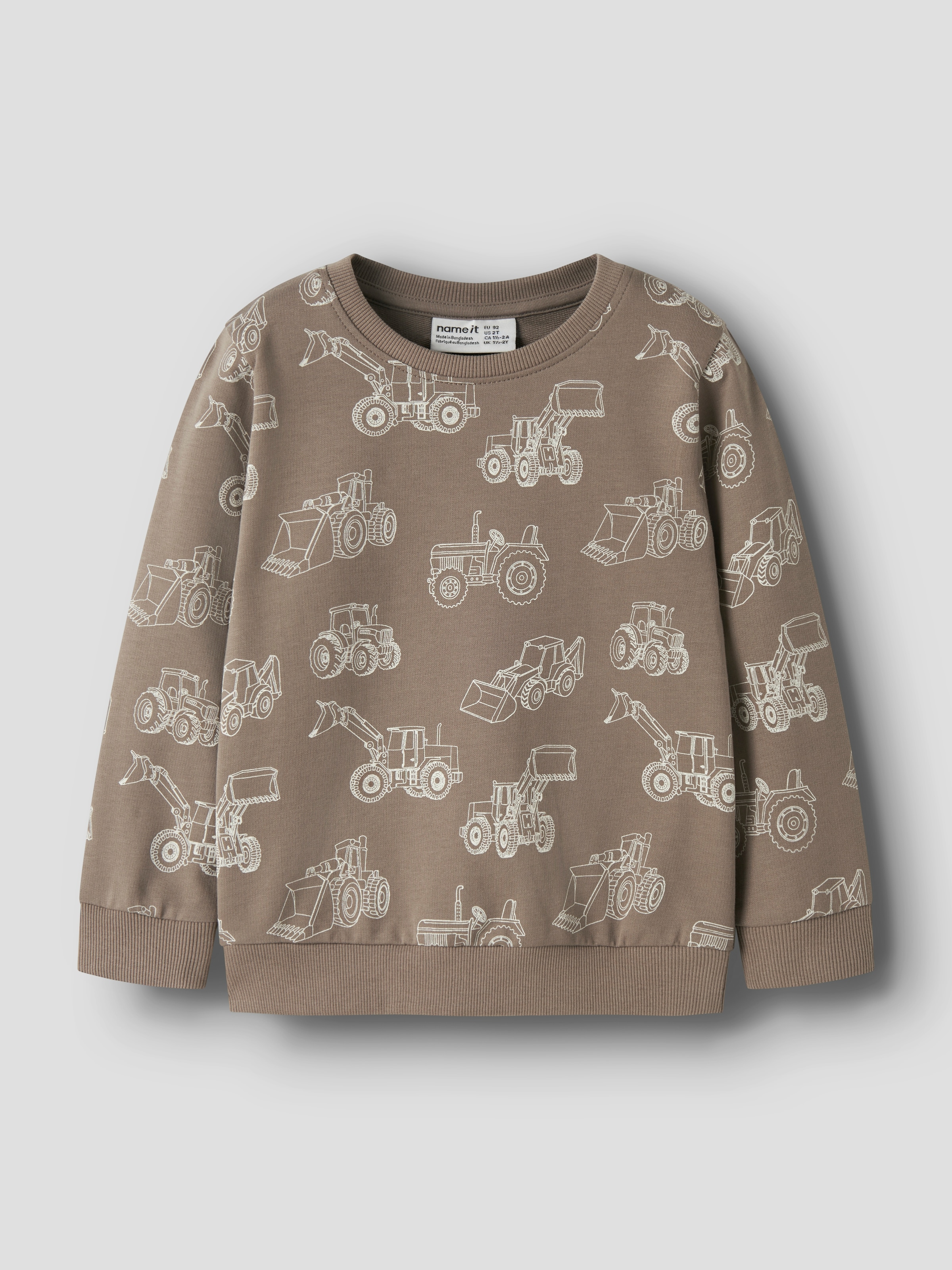 Name It Sweatshirt »NMMVARON für Jungen mit Alloverprint und Rippbündchen«, bedruckt, casual, regular fit, Baumwolle, Rundhals
