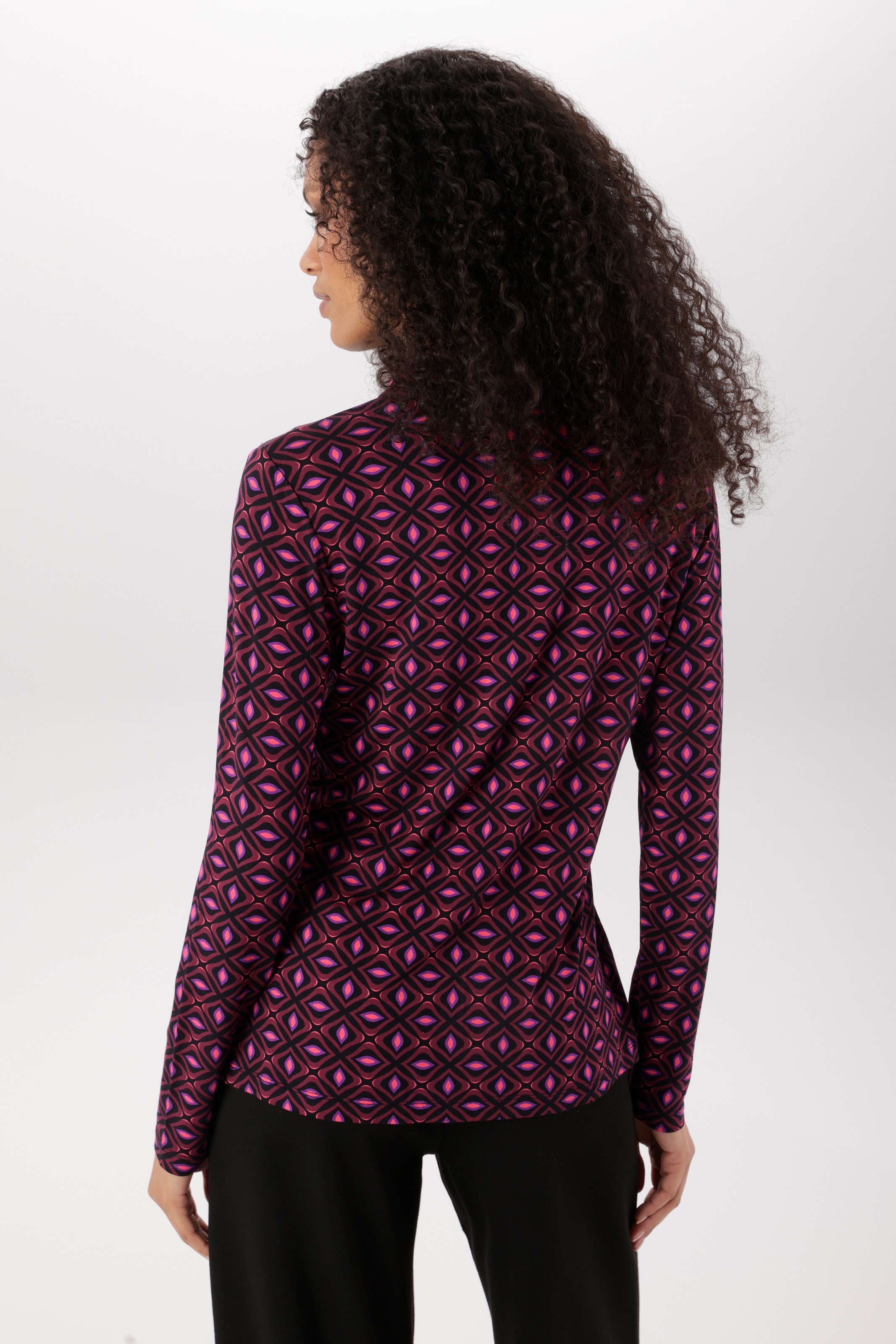 Aniston SELECTED Hemdbluse mit trendigen Retromuster Allover - NEUE KOLLEKTION