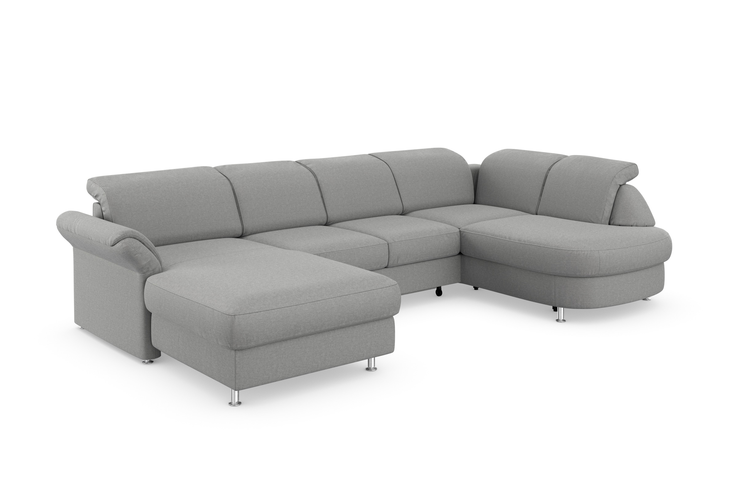 sit&more Wohnlandschaft »Apulia U-Form«, wahlweise Bettfunktion, Bettkasten und Kopf- und Armteilverstellung