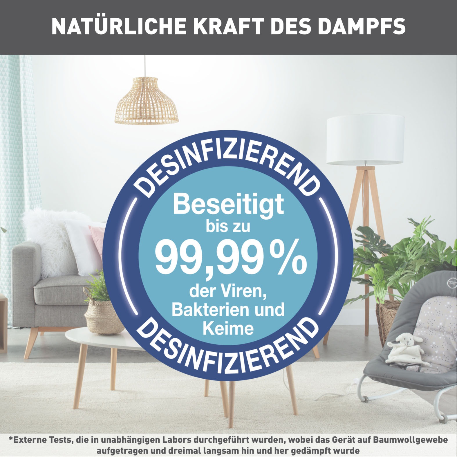 Tefal Dampfbürste »Access Steam Force, 2000 Watt, 190 ml Wassertank, entkeimend,« 2000 W kraftvolle Dampfleistung, 25 Sekunden Aufheizzeit, Steamer, DT8250