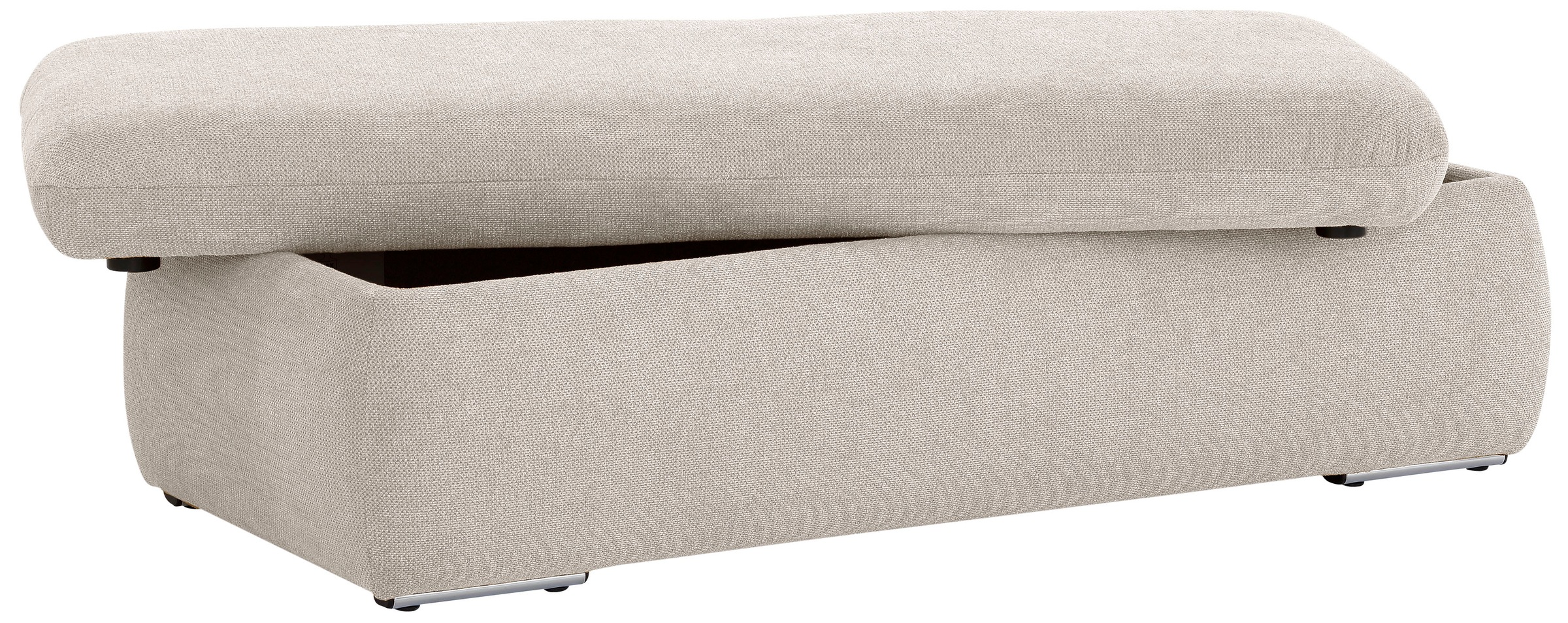 INOSIGN Polsterhocker »Avesa«, Mit großem Staufach, passend zur Serie "Avesa", B/T/H: 136/64/43 cm