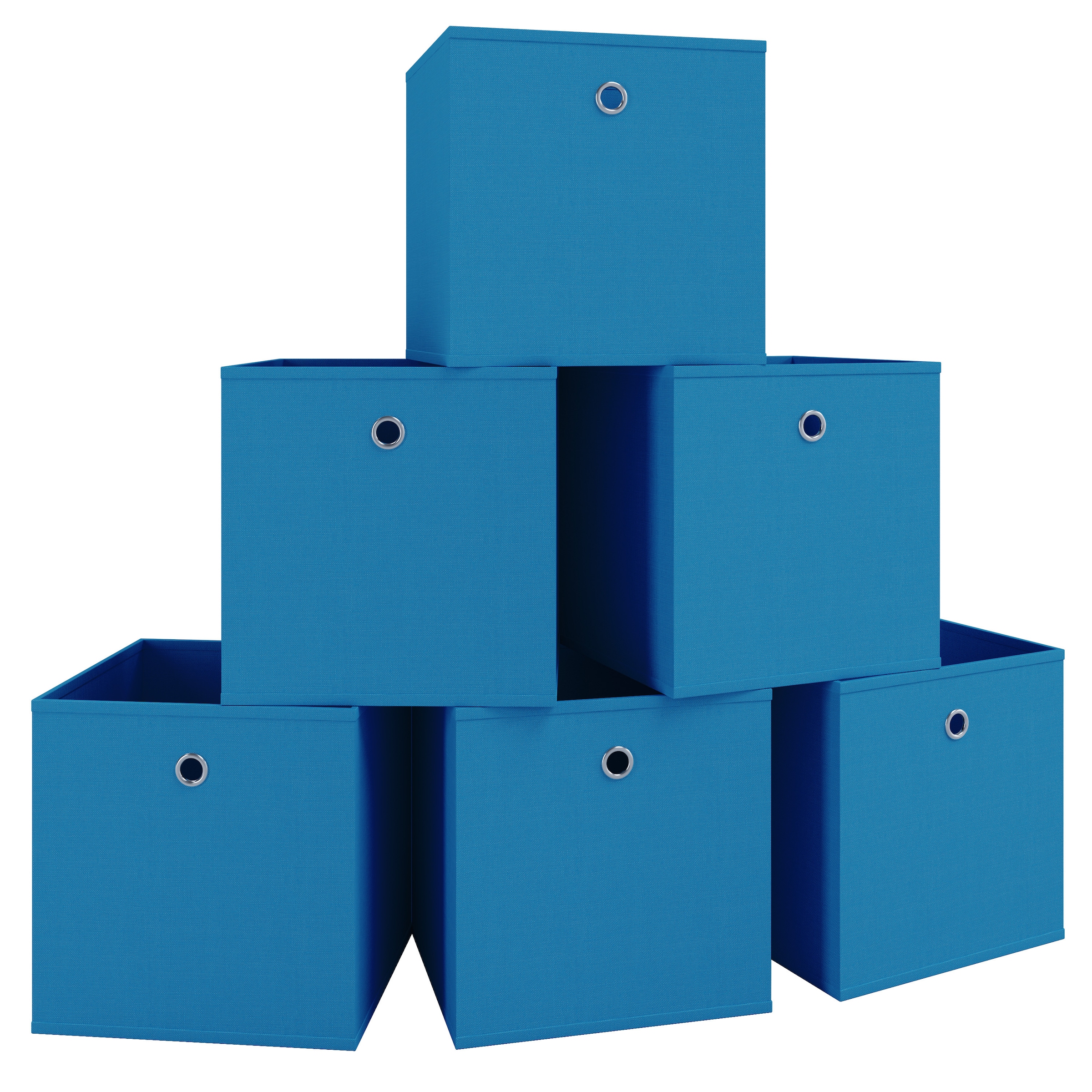 VCM Faltbox »6er Set Faltbox Klappbox Aufbewahrungsbox Boxas«, (6 St., Boxas)