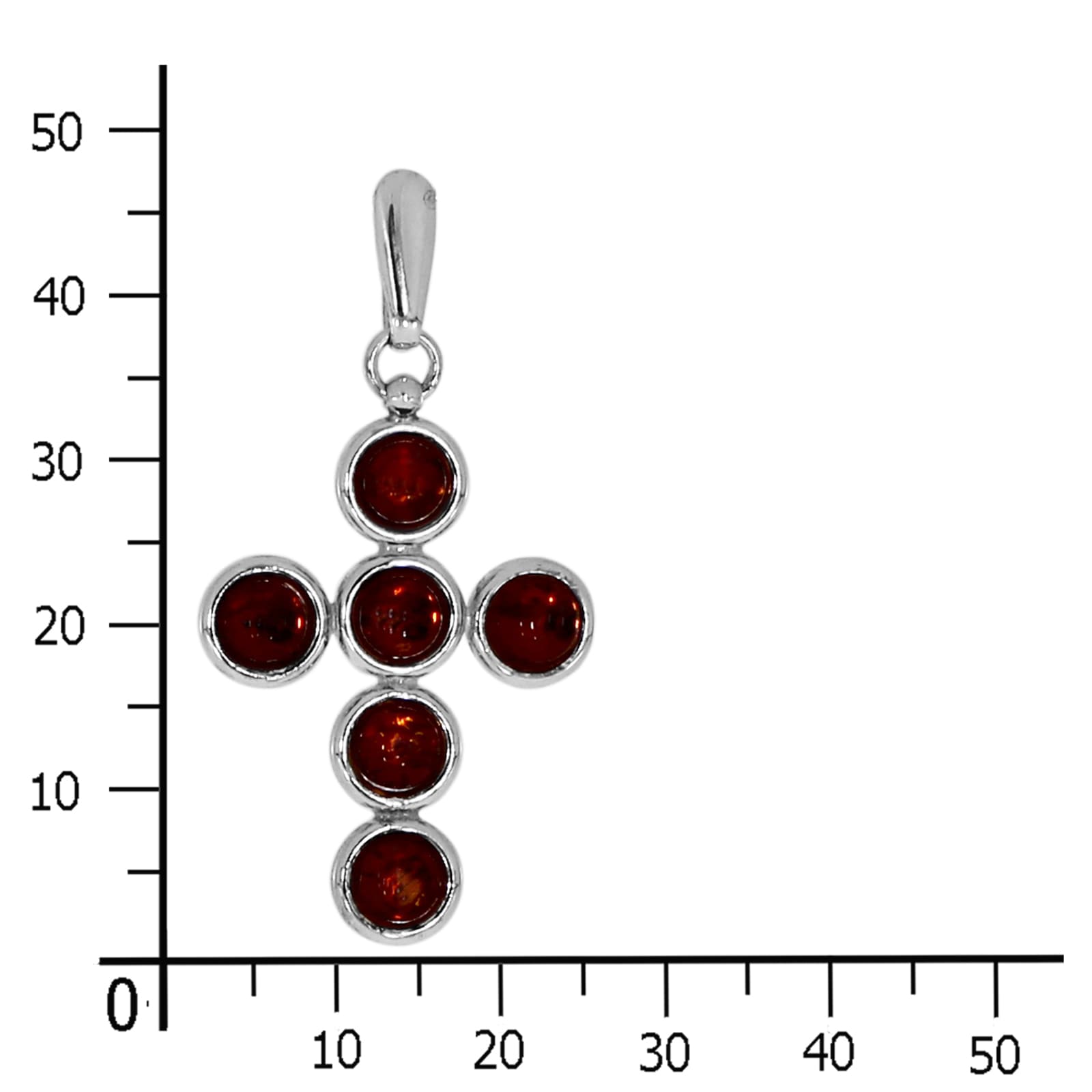 OSTSEE-SCHMUCK Kettenanhänger »- Kreuz - Silber 925/000 - Bernstein«