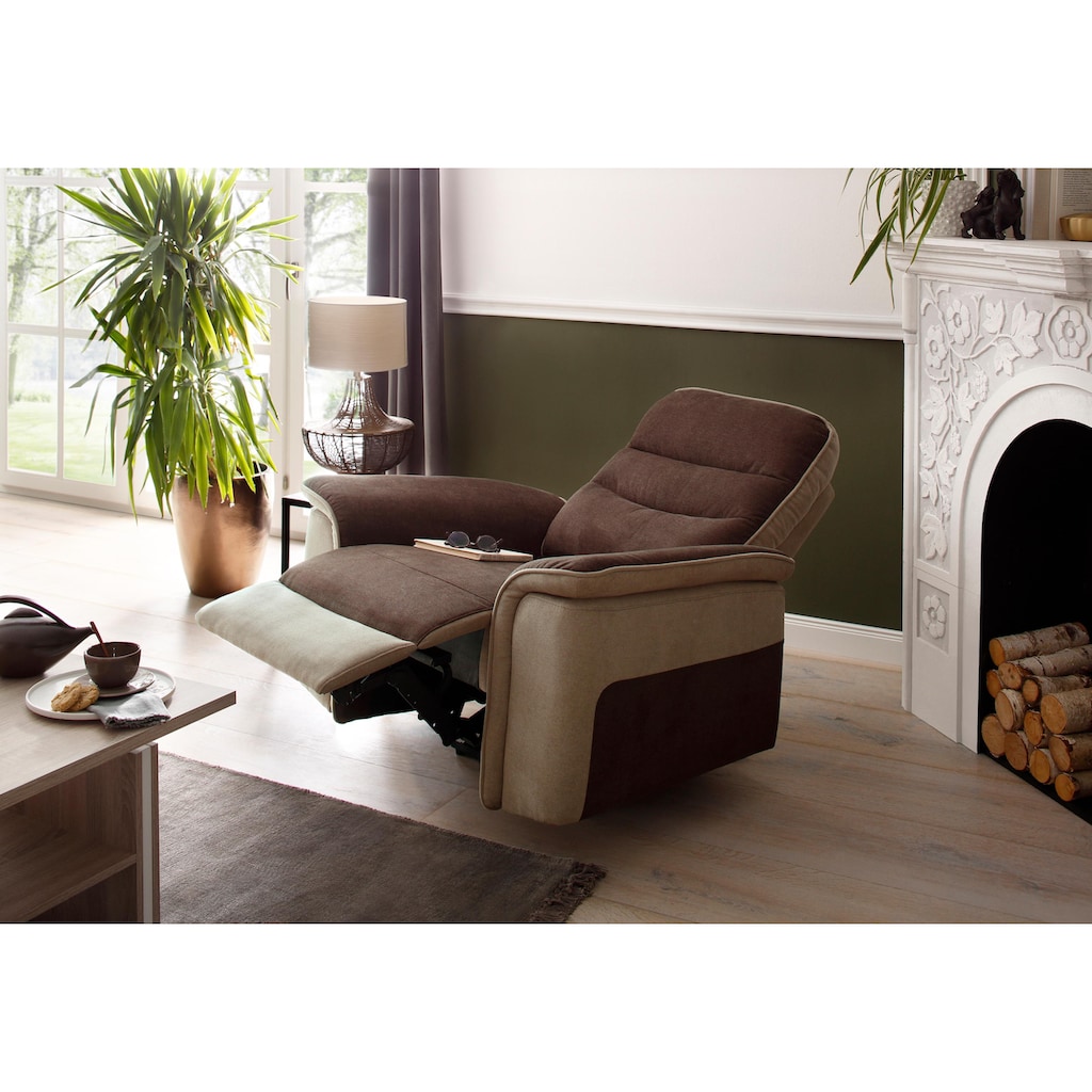Home affaire Relaxsessel »Maldini«, mit elektrischer Relaxfunktion und USB-Steckeranschluss, Breite 109 cm