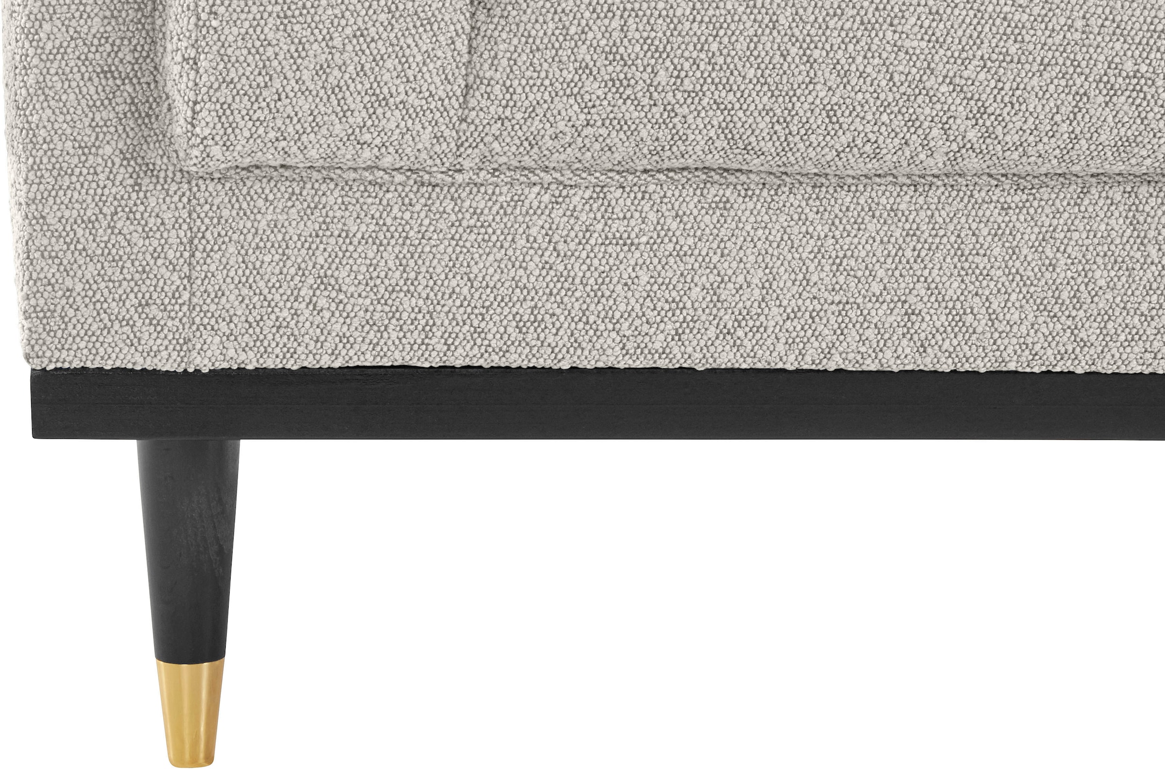 Home affaire Cocktailsessel »Chamby New Sessel« im Bouclé-Strukturbezug mit Steppung im Lehnenbereich
