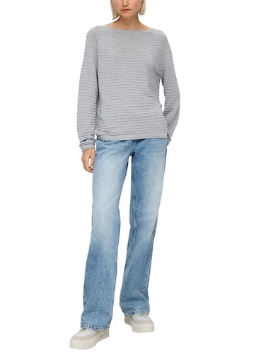 QS Strickpullover, mit Strukturmuster