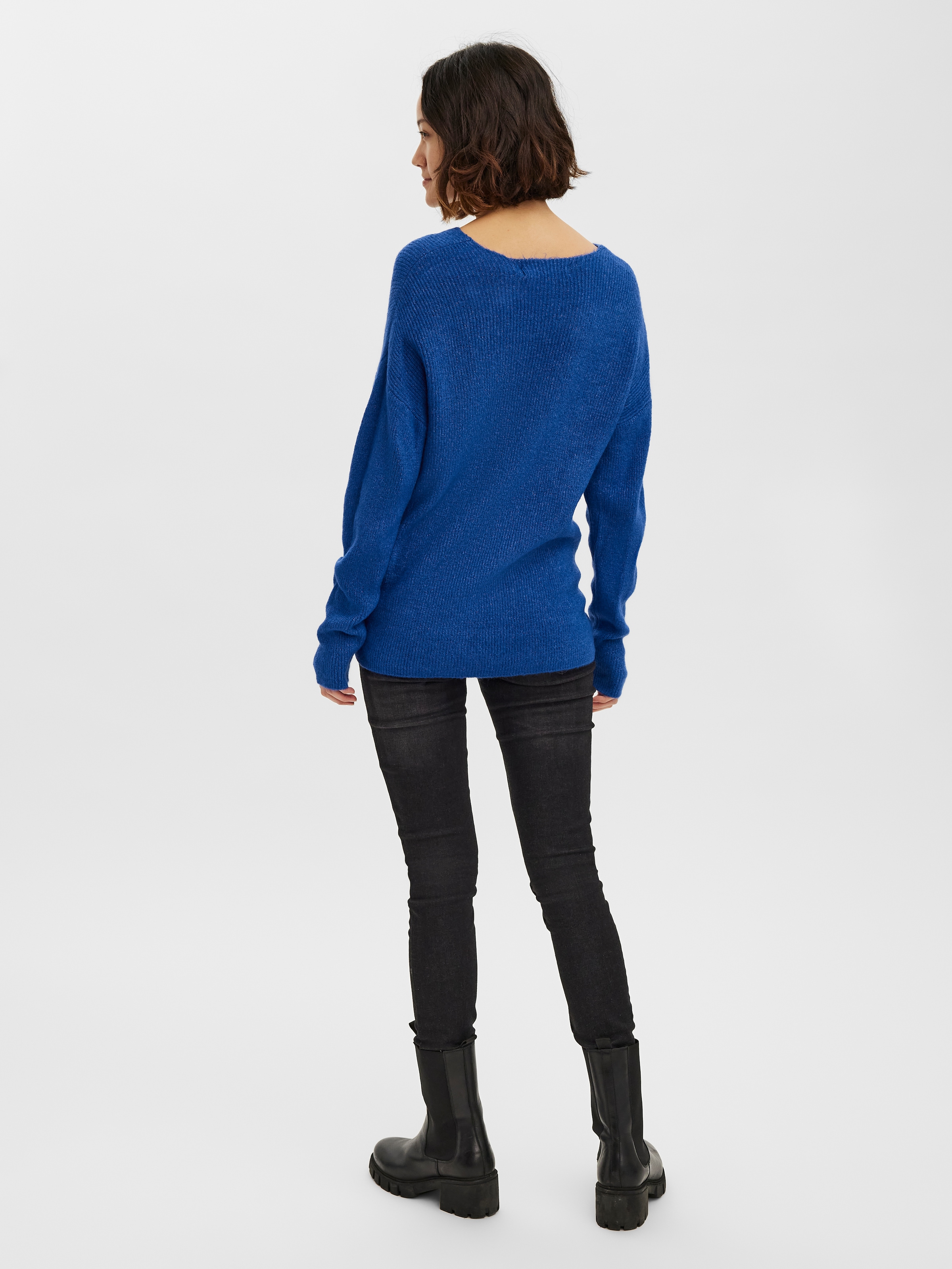 Vero Moda V-Ausschnitt-Pullover »VMCREWLEFILE LS V-NECK BLOUSE NOOS«