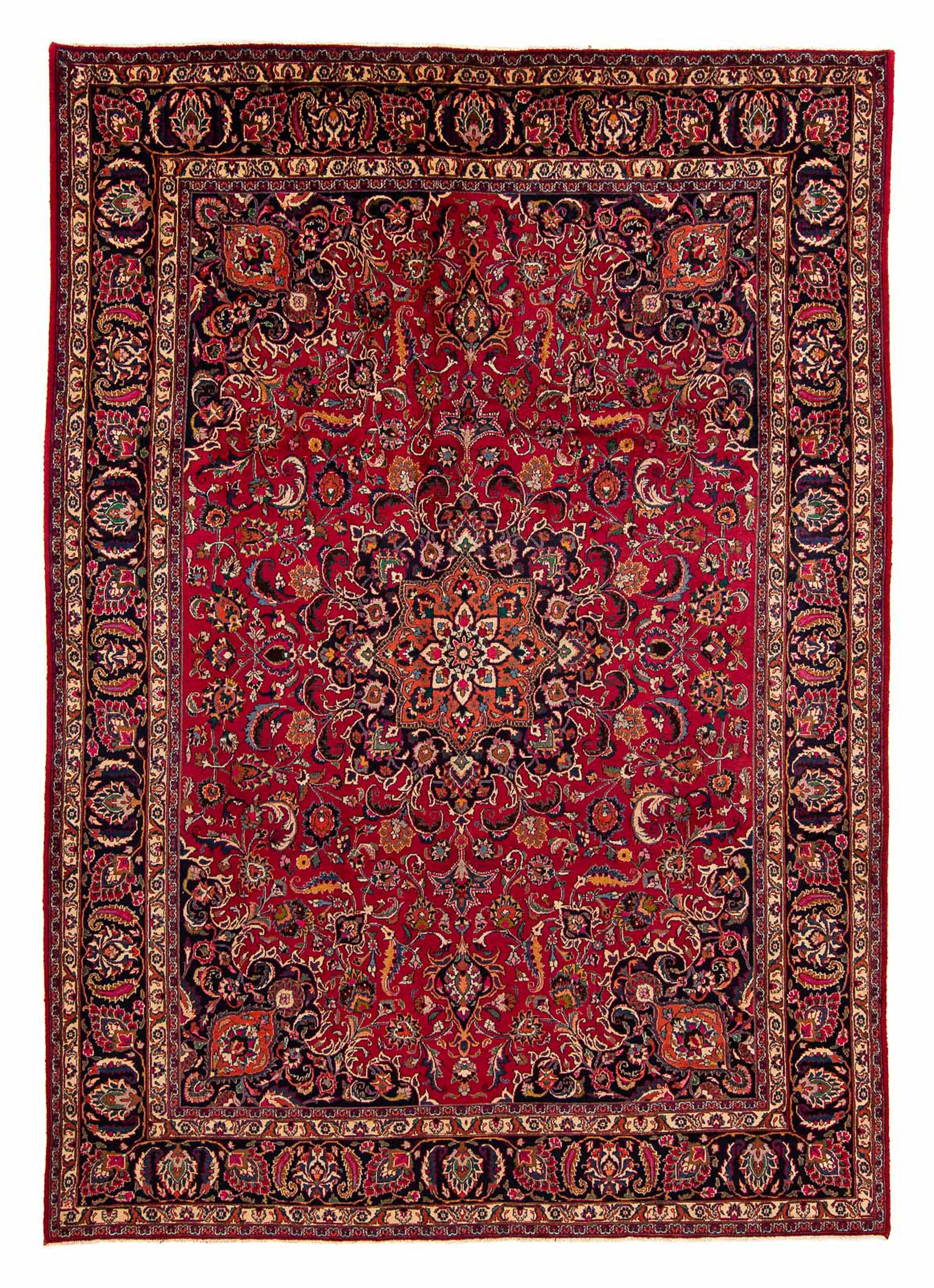morgenland Orientteppich »Perser - Classic - 404 x 294 cm - rot«, rechteckig,  Wohnzimmer, Handgeknüpft, Einzelstück mit Zertifikat