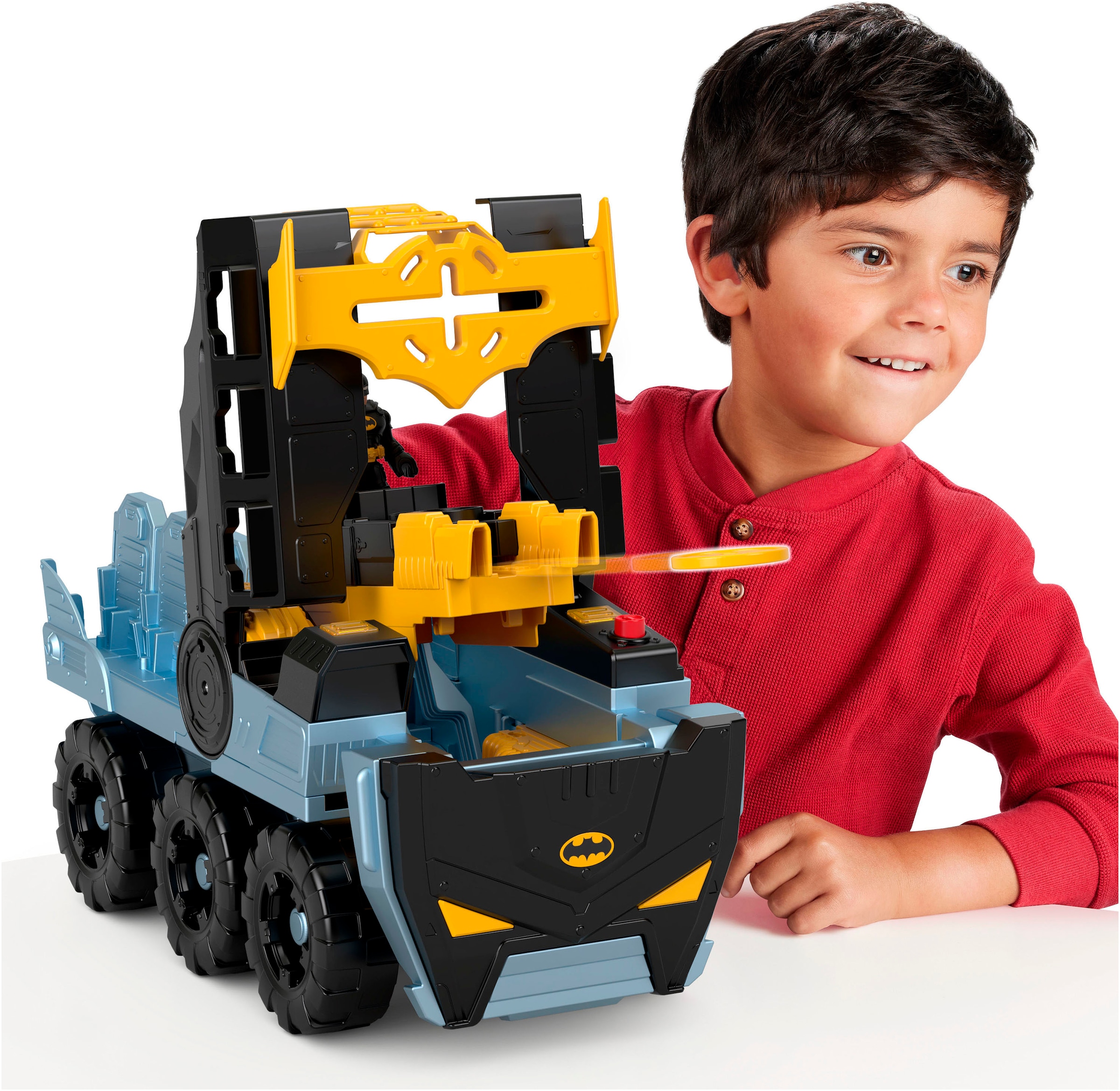 Fisher-Price® Spielzeug-Auto »Imaginext DC Super Freunde Mega Bat-Transformer«, mit Licht und Sound