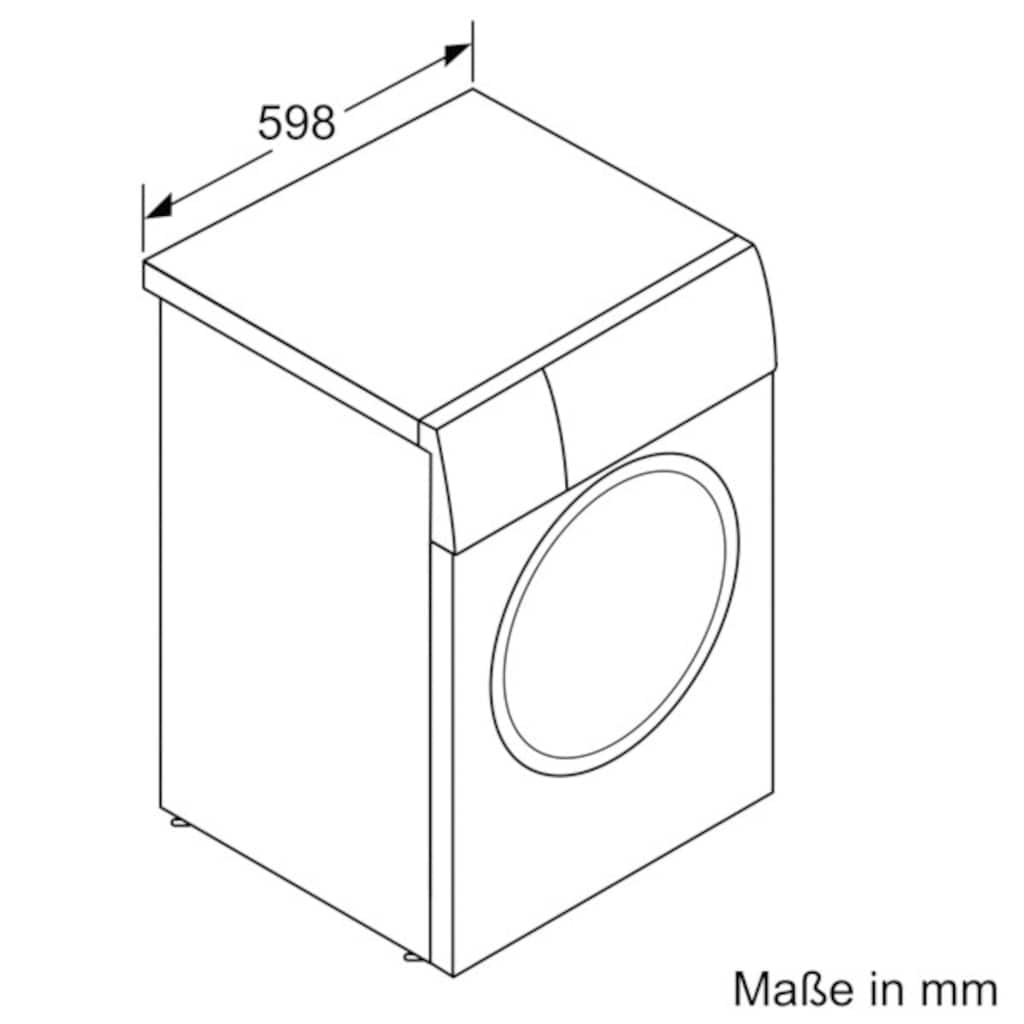 BOSCH Waschmaschine »WGB244A40«, Serie 8, WGB244A40, 9 kg, 1400 U/min, i-DOS dosiert exakt die benötigte Wasser- und Waschmittelmenge