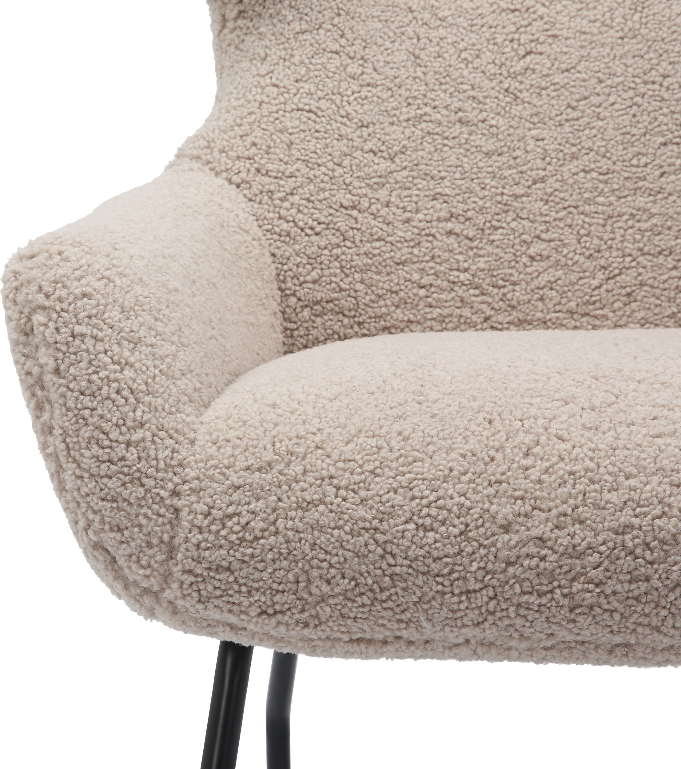 SalesFever Sessel, (Set, 2 St.), mit Bezug in Teddyfelloptik