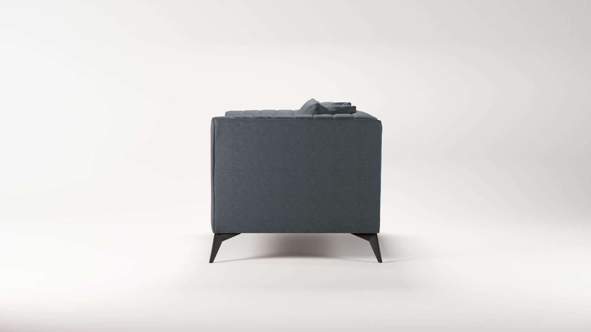 Places of Style Loveseat »MATTHEW Loungesessel, Maße B/T/H: 130/86/74 cm«, incl. Zierkissen, feine Steppung im Rücken, belastbar bis 200kg