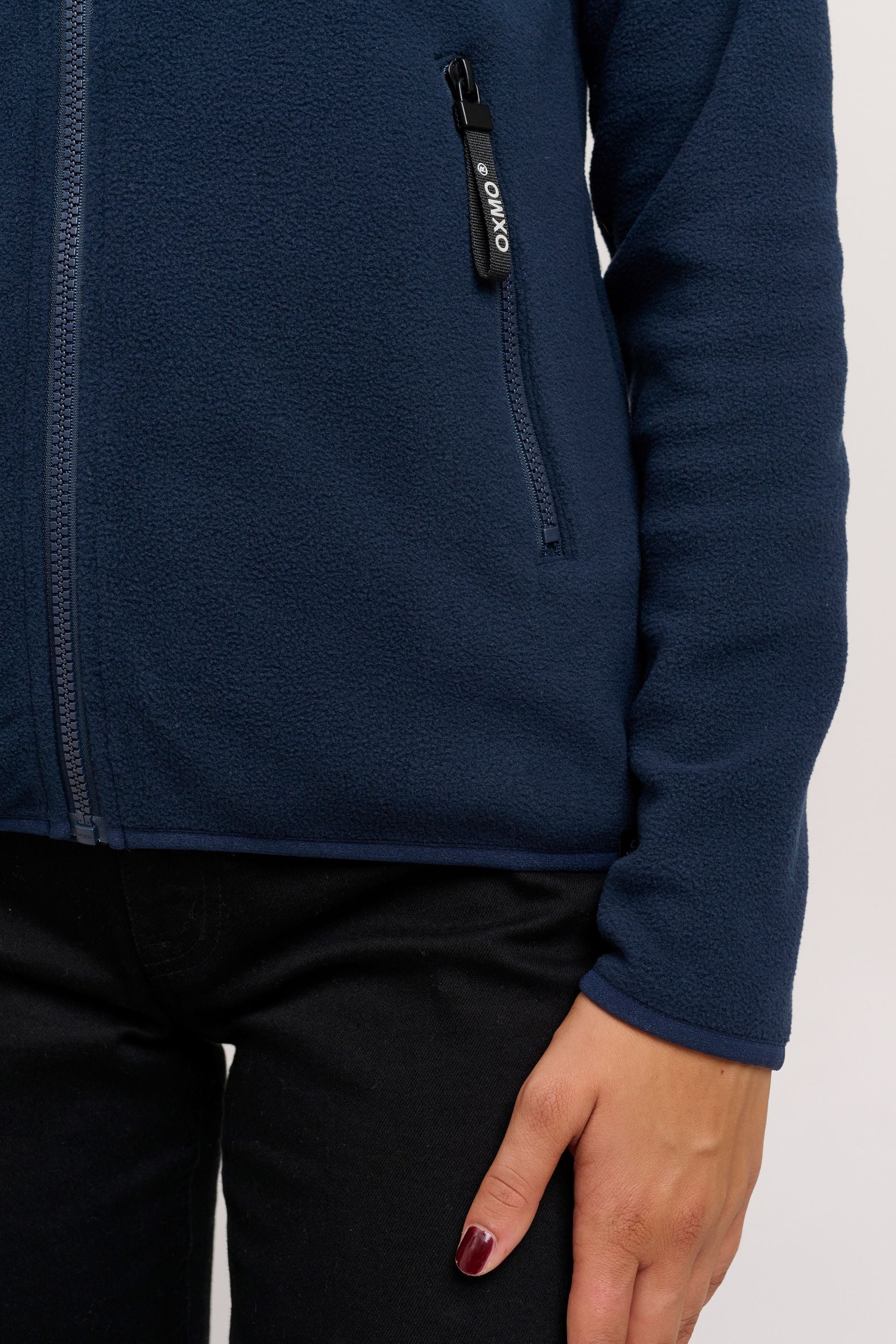 OXMO Fleecejacke »Fleecejacke OXFinja«, mit Kapuze