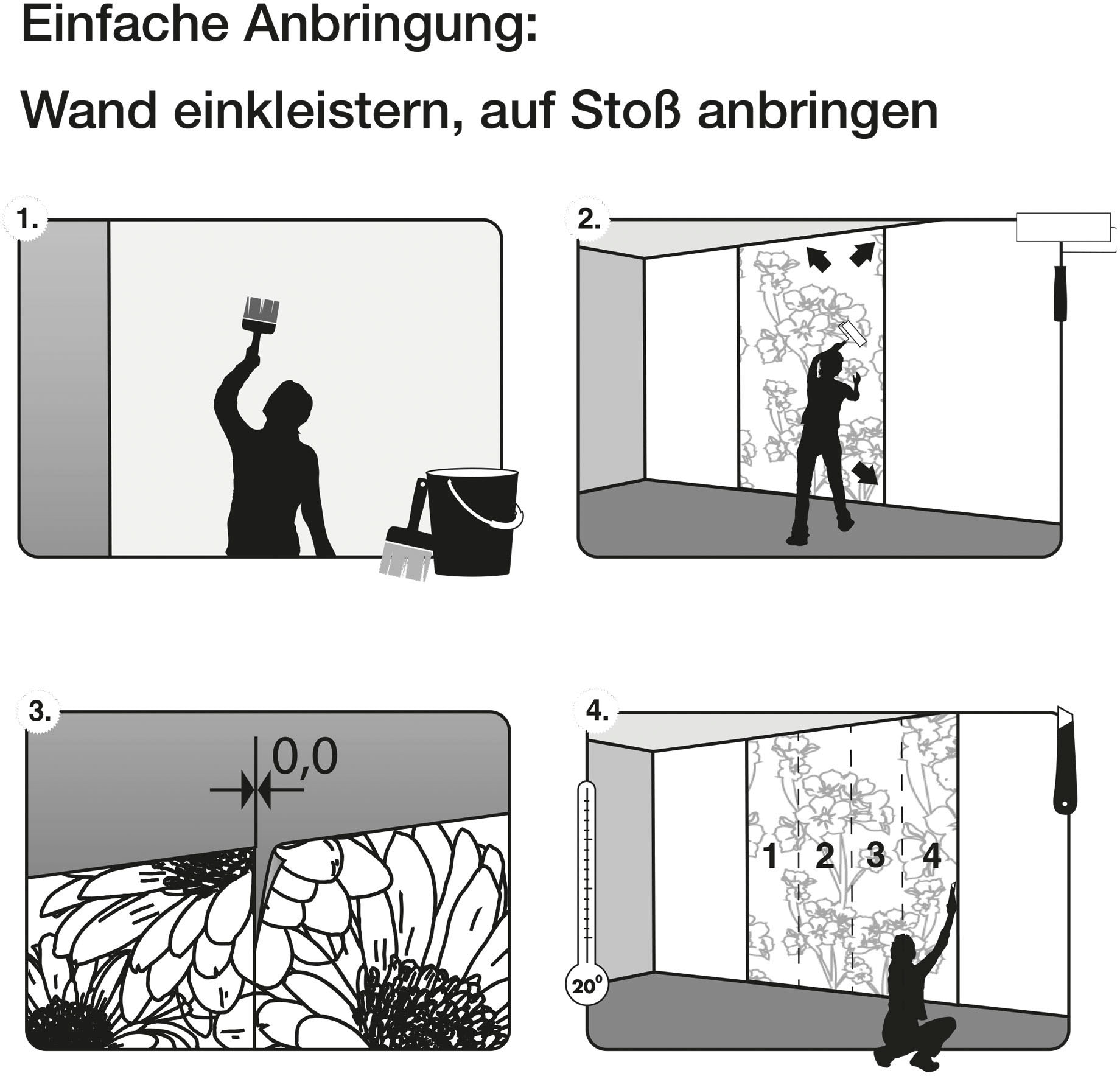 Komar Vliestapete »Digitaldruck Vlies -  Tantinet - Größe 400 x 260 cm« bedruckt glatt Wohnzimmer, Schlafzimmer