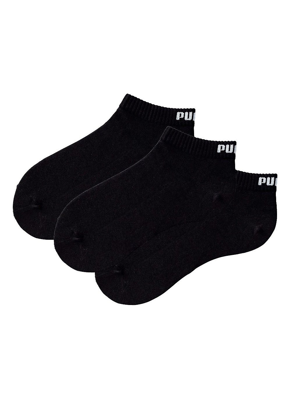 PUMA Kurzsocken, (3er-Pack), mit Rippbündchen