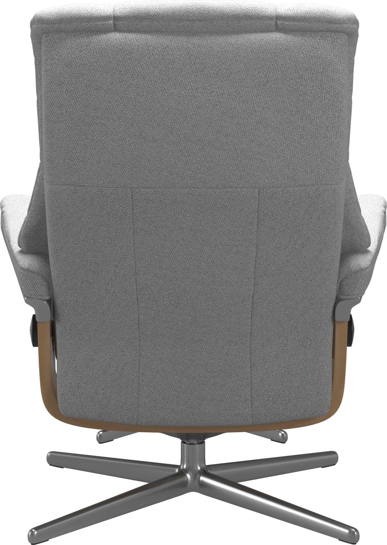 Stressless® Relaxsessel »Mayfair«, (Set, Relaxsessel mit Hocker), mit Hocker, mit Cross Base, Größe S, M & L, Holzakzent Eiche