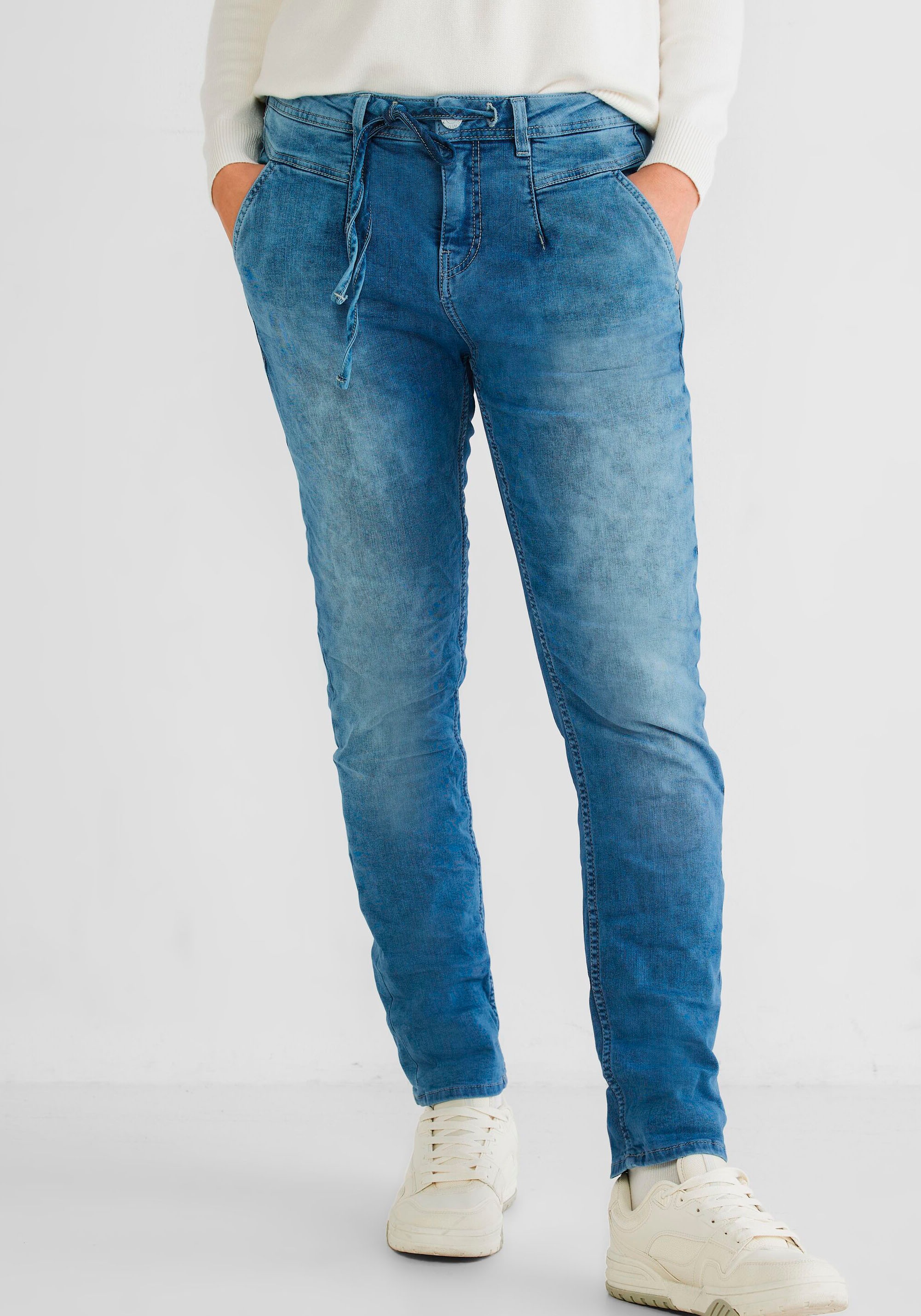 STREET ONE Loose-fit-Jeans »Style Bonny« mit Tunnelzugband