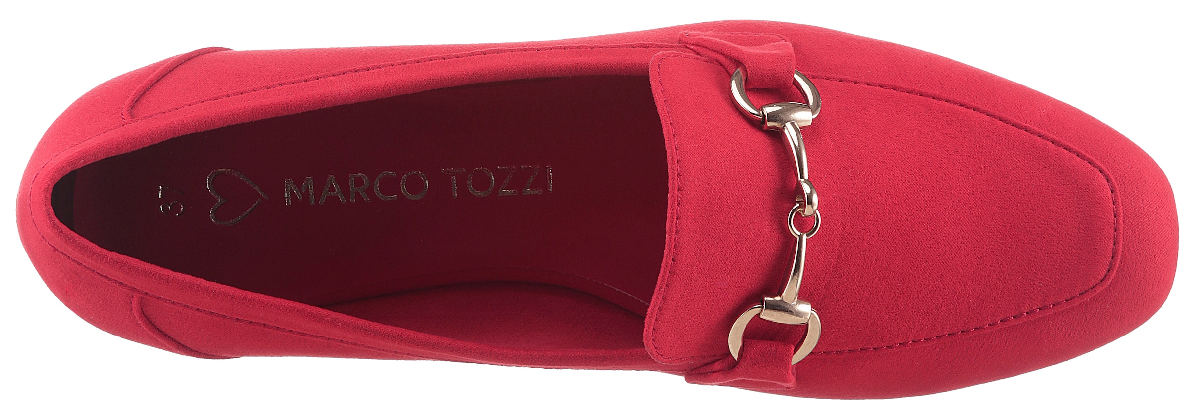 MARCO TOZZI Slipper, Blockabsatz, Loafer, Businessschuh mit Schmuckspange