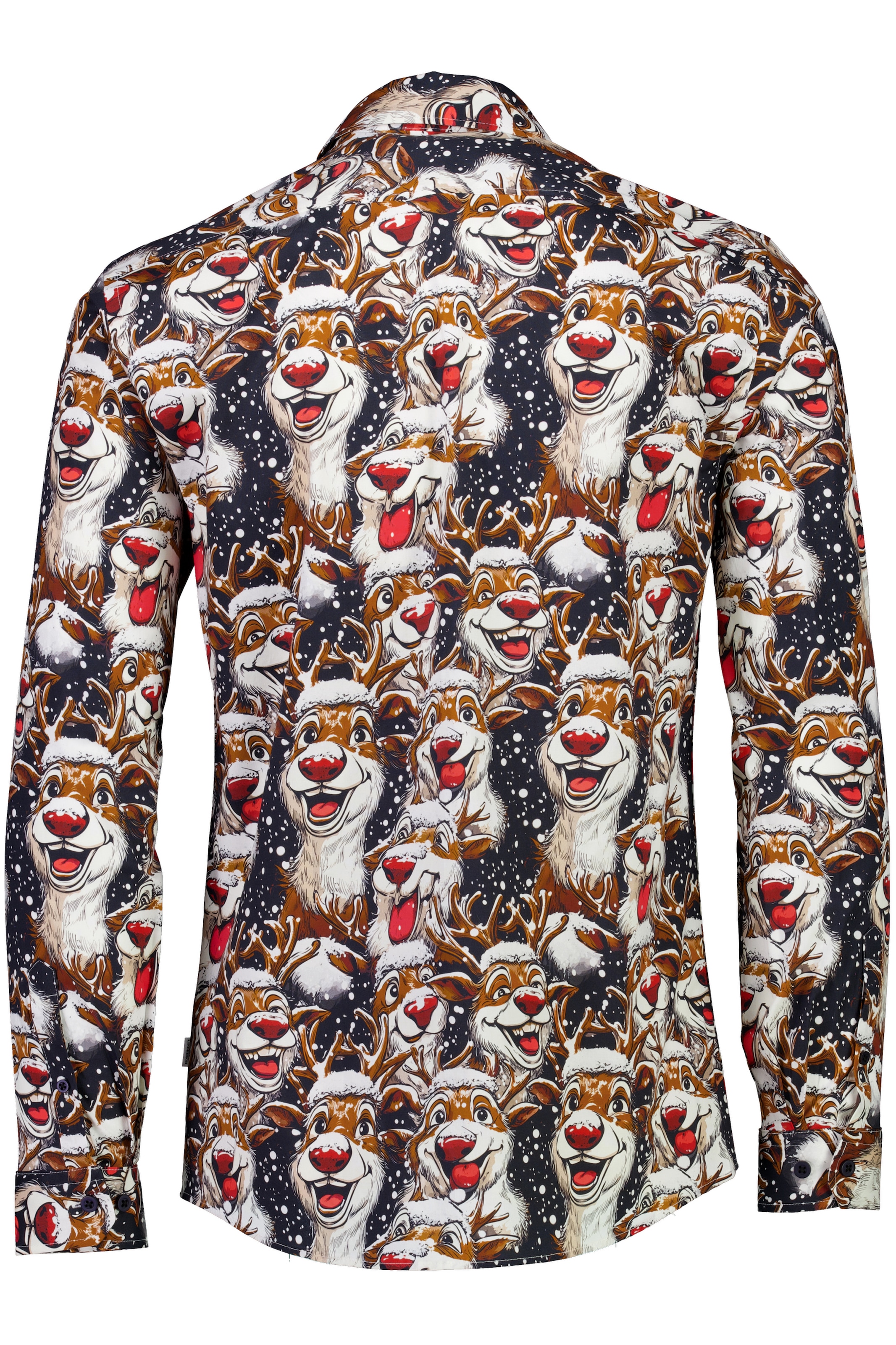 LINDBERGH Langarmhemd , mit weihnachtlichem All-Over Print
