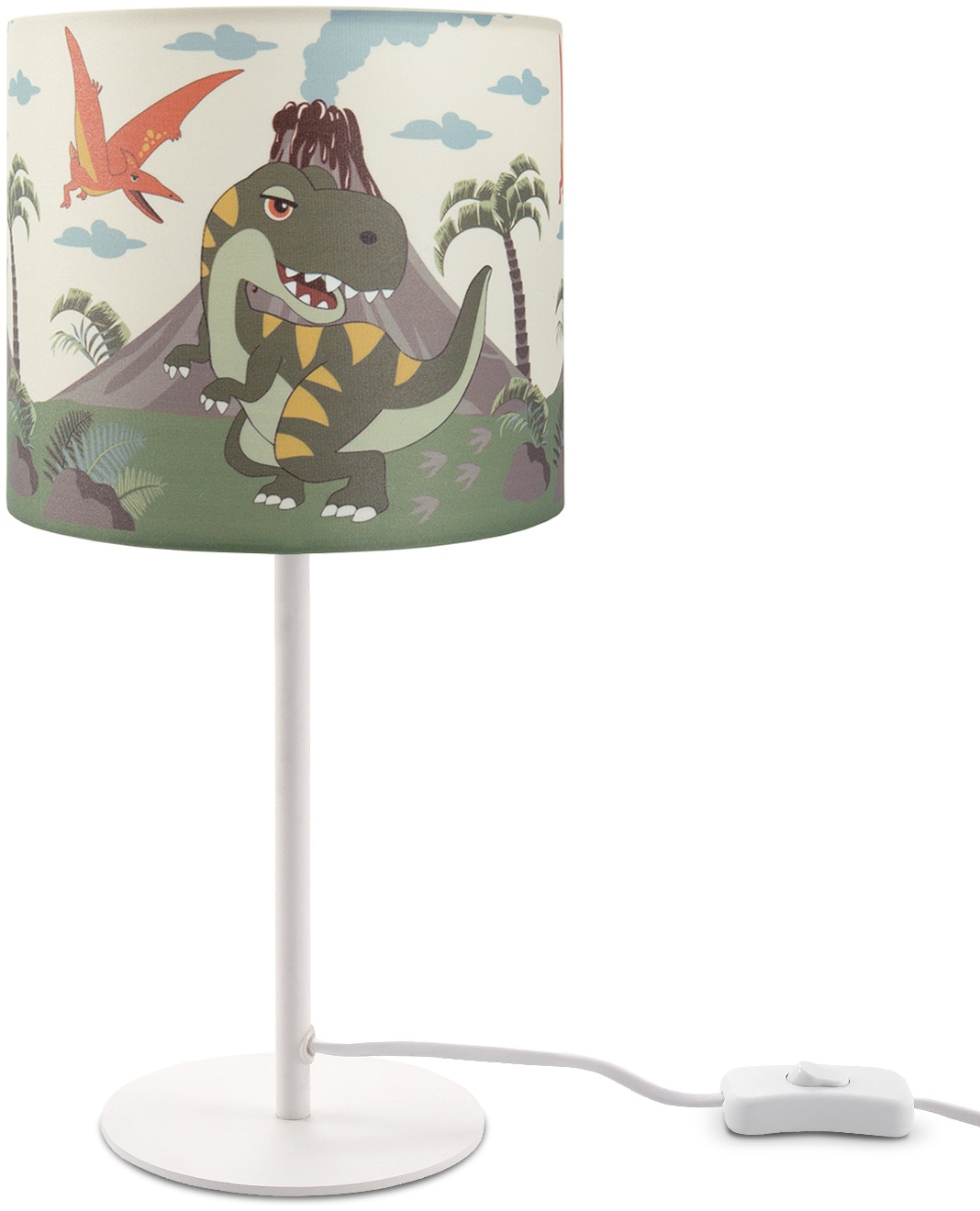 Paco Home Tischleuchte »Diamond 636«, Garantie kaufen Jahren Kinderlampe Lampe 3 LED Kinderzimmer, | online Tischleuchte E14 flammig-flammig, 1 mit Dinosaurier, XXL