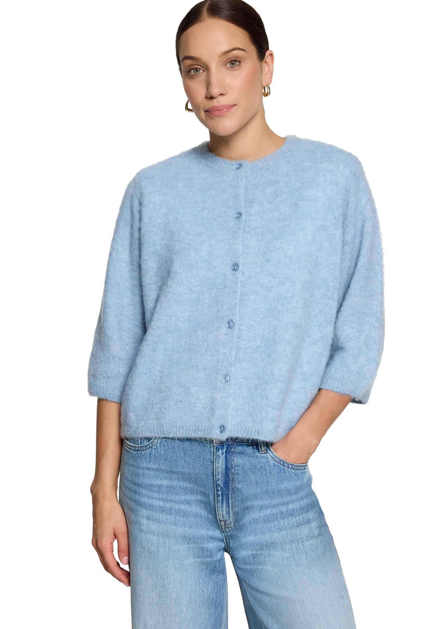 Zero Strickjacke »Grobstrickjacke langarm«
