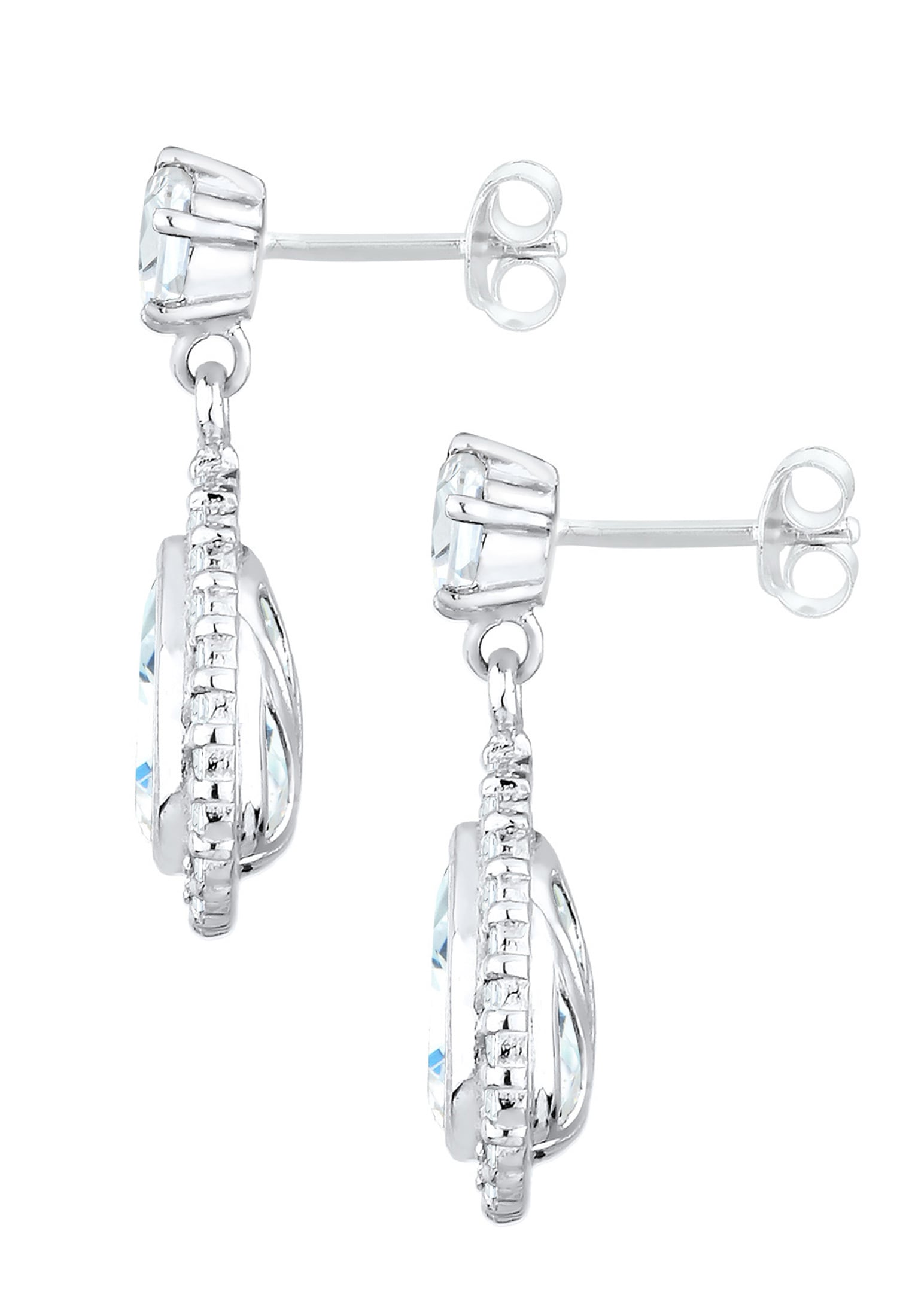 Elli Paar Ohrhänger »Ohrringe Tropfen Glamour Eleganz Zirkonia 925 Silber«