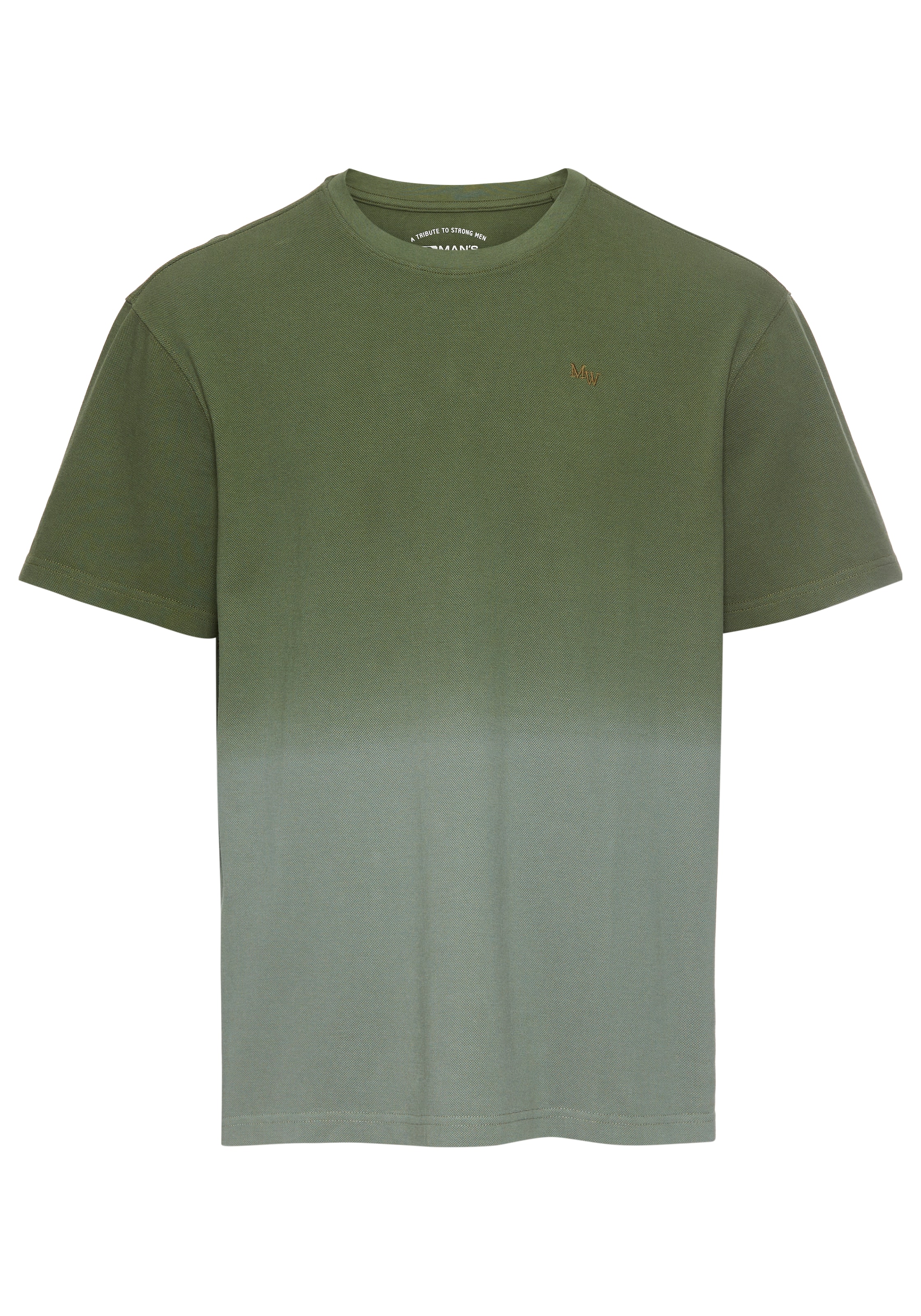 Man's World T-Shirt Kurzarm,  Regular Fit,  unifarben,  Rundhalsausschnitt