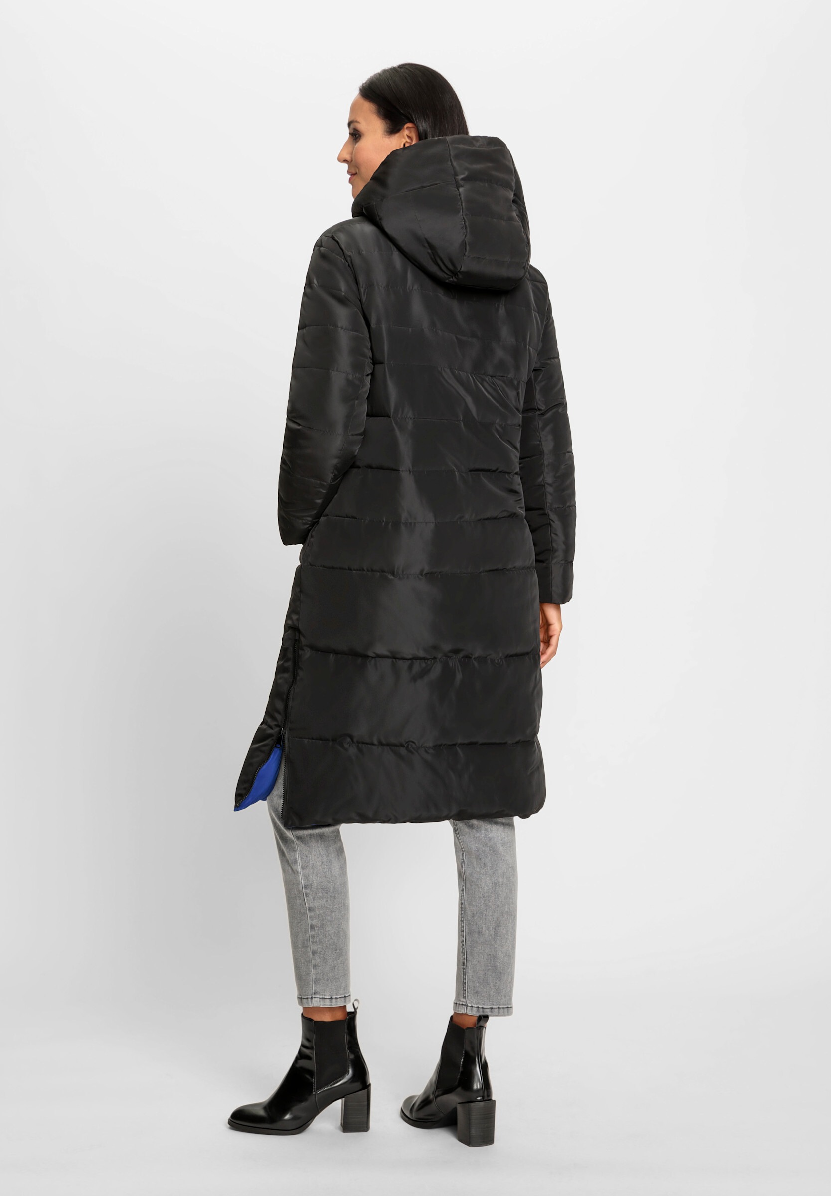 heine Langjacke »Wende-Mantel Steppmantel mit Wende-Funktion« mit Kapuze