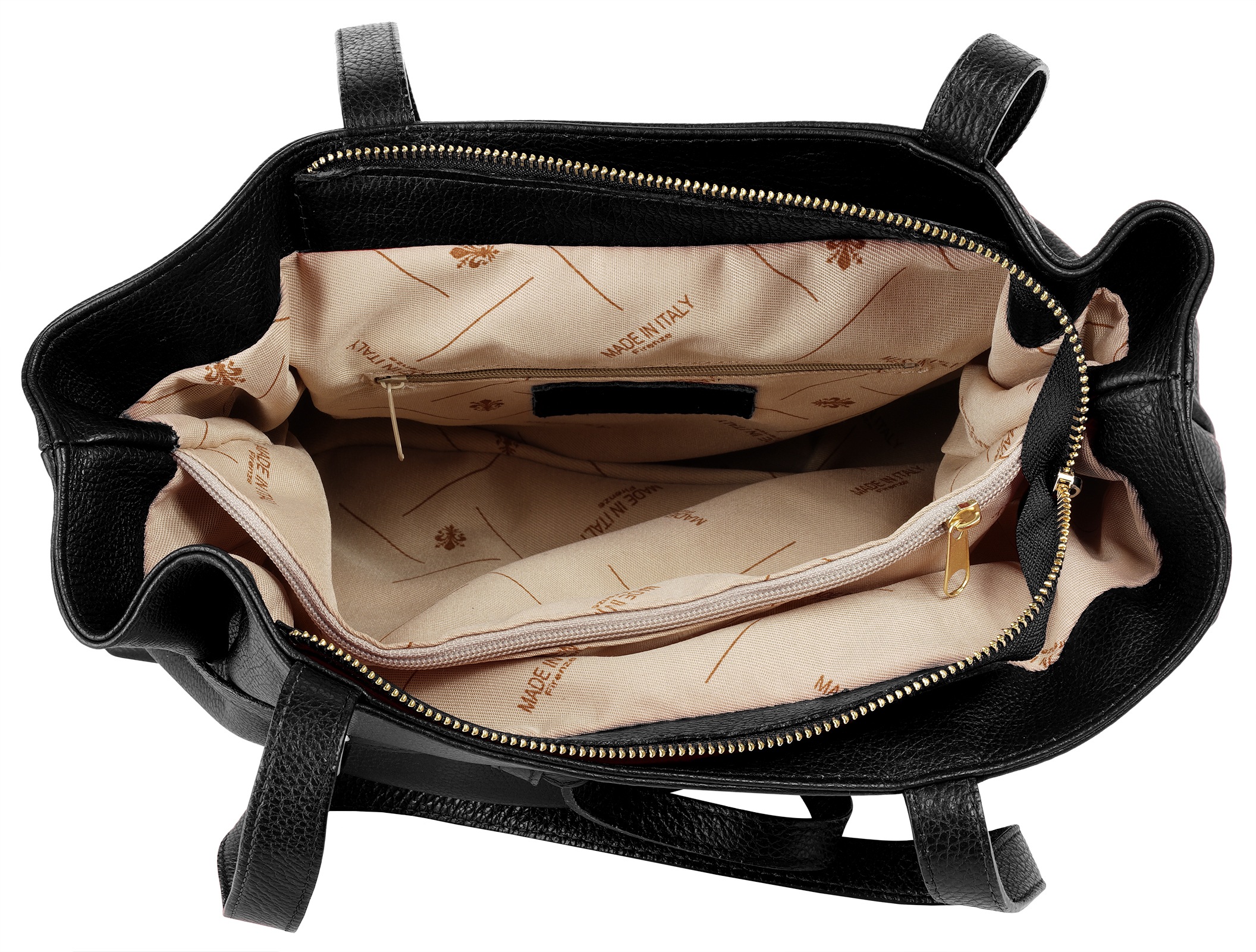 Samantha Look Henkeltasche, echt Leder, Made in Italy
