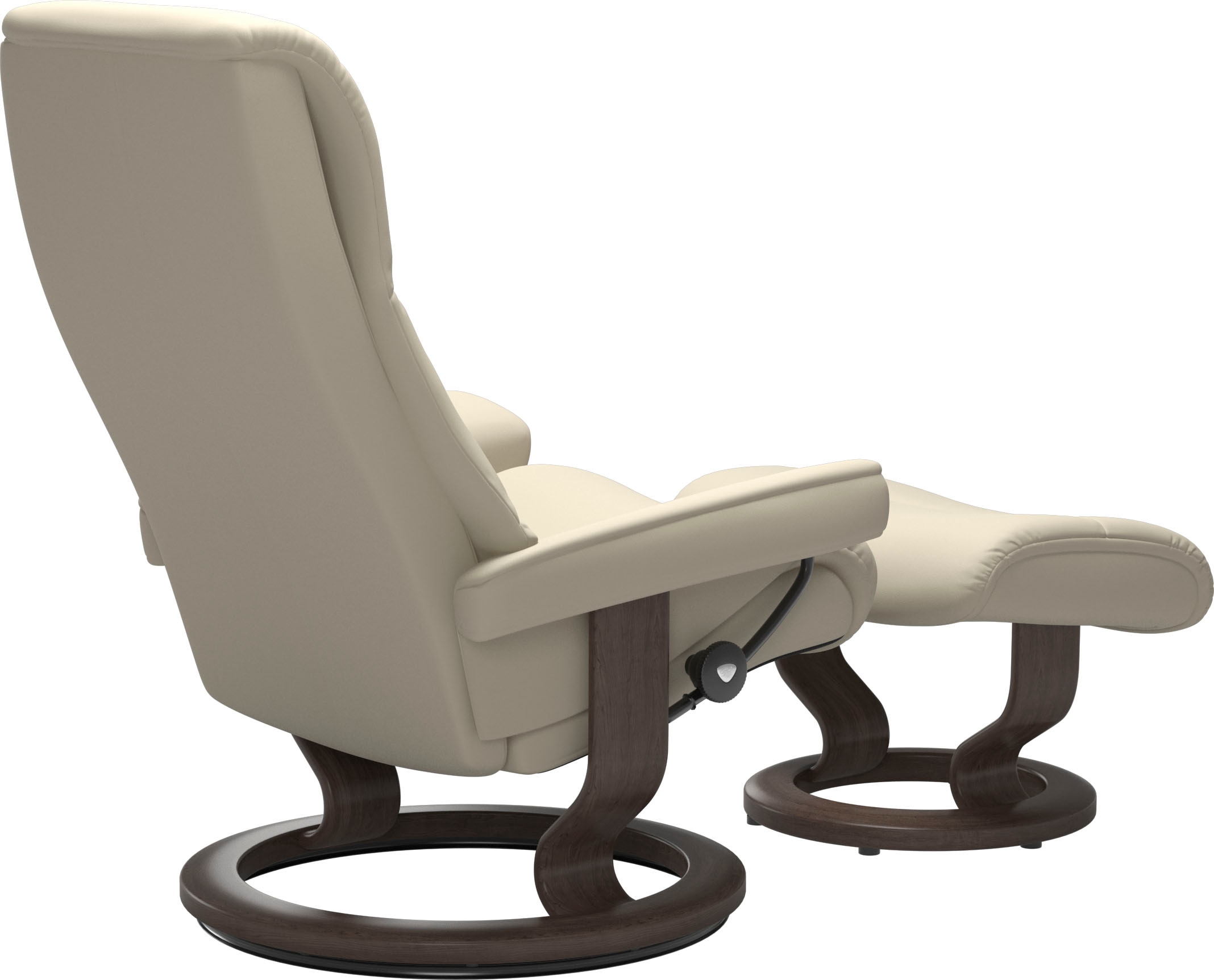 Stressless® Relaxsessel »View« Set, Relaxsessel mit Hocker,  mit Classic Base, Größe M,Gestell Wenge