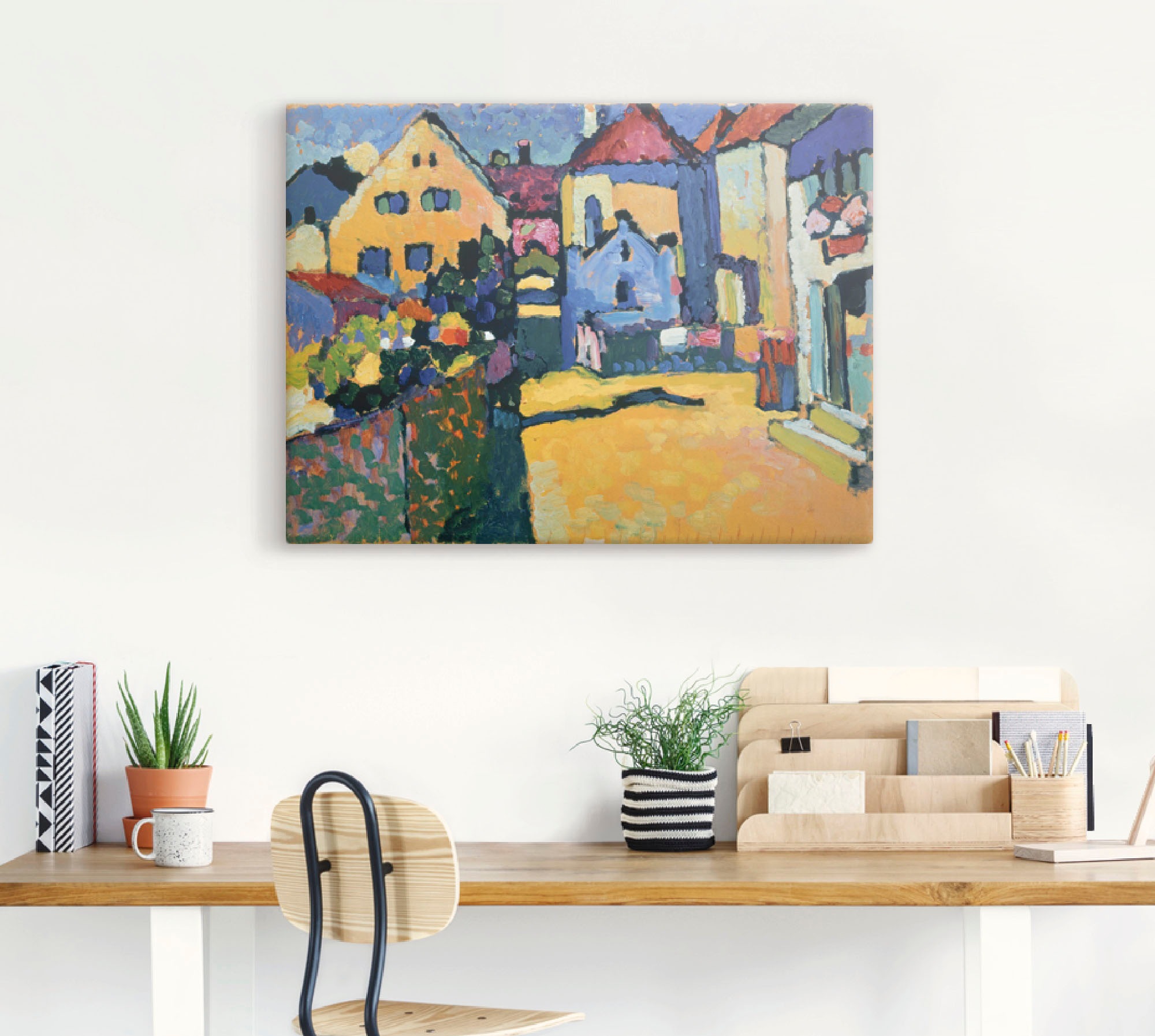 Artland Wandbild »Grüngasse in Murnau. 1909«, Europa, (1 St.), als Leinwandbild, Poster, Wandaufkleber in verschied. Größen