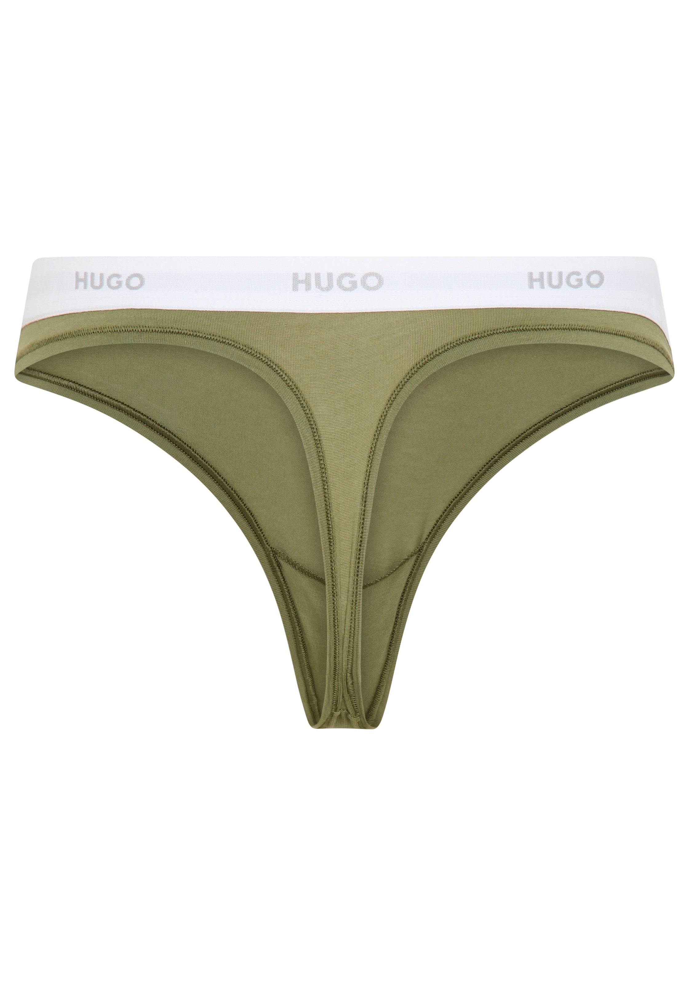 HUGO Underwear String »ID« aus Stretch-Baumwolle mit Logos am Bund